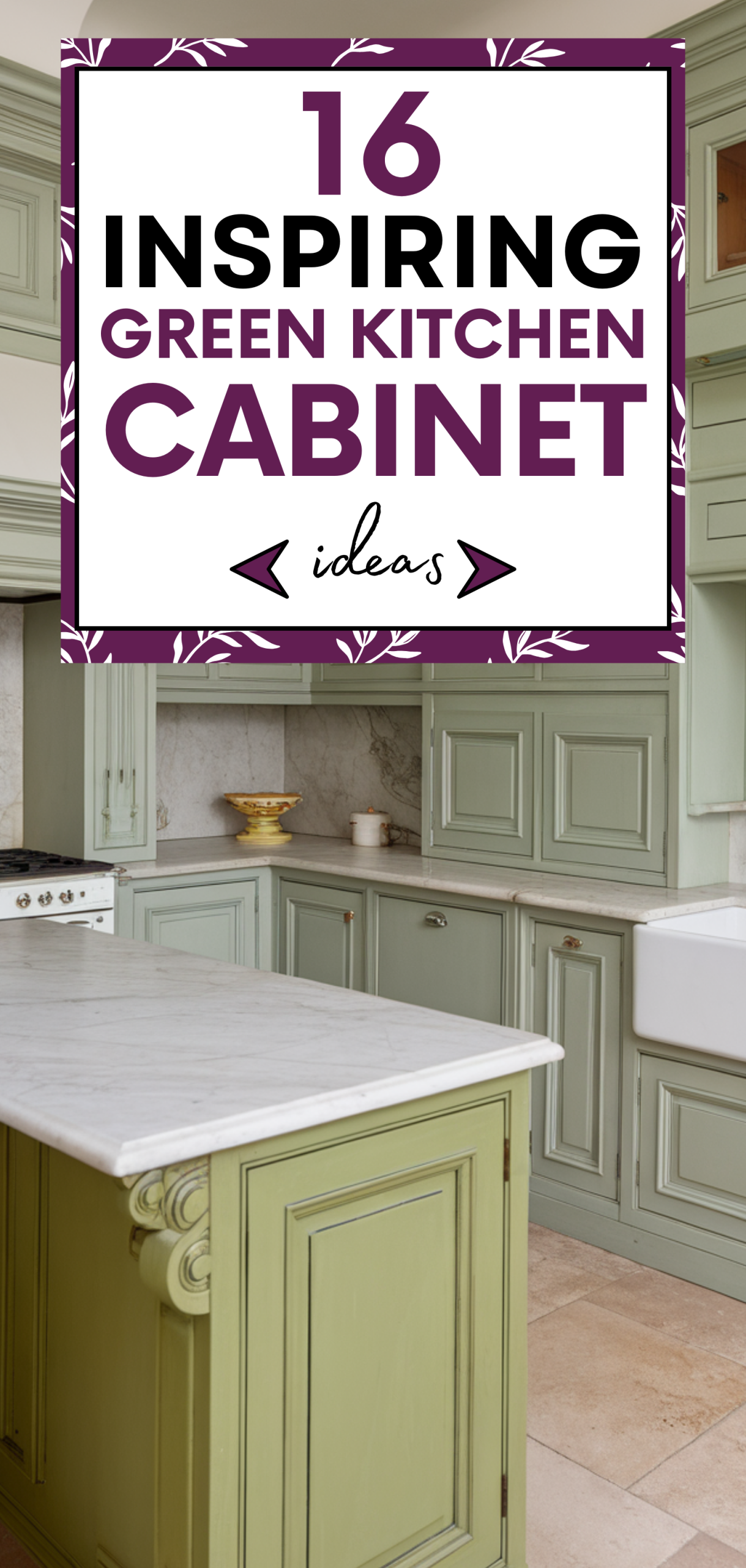 inspiring Green Kitchen Cabinet Ideas
