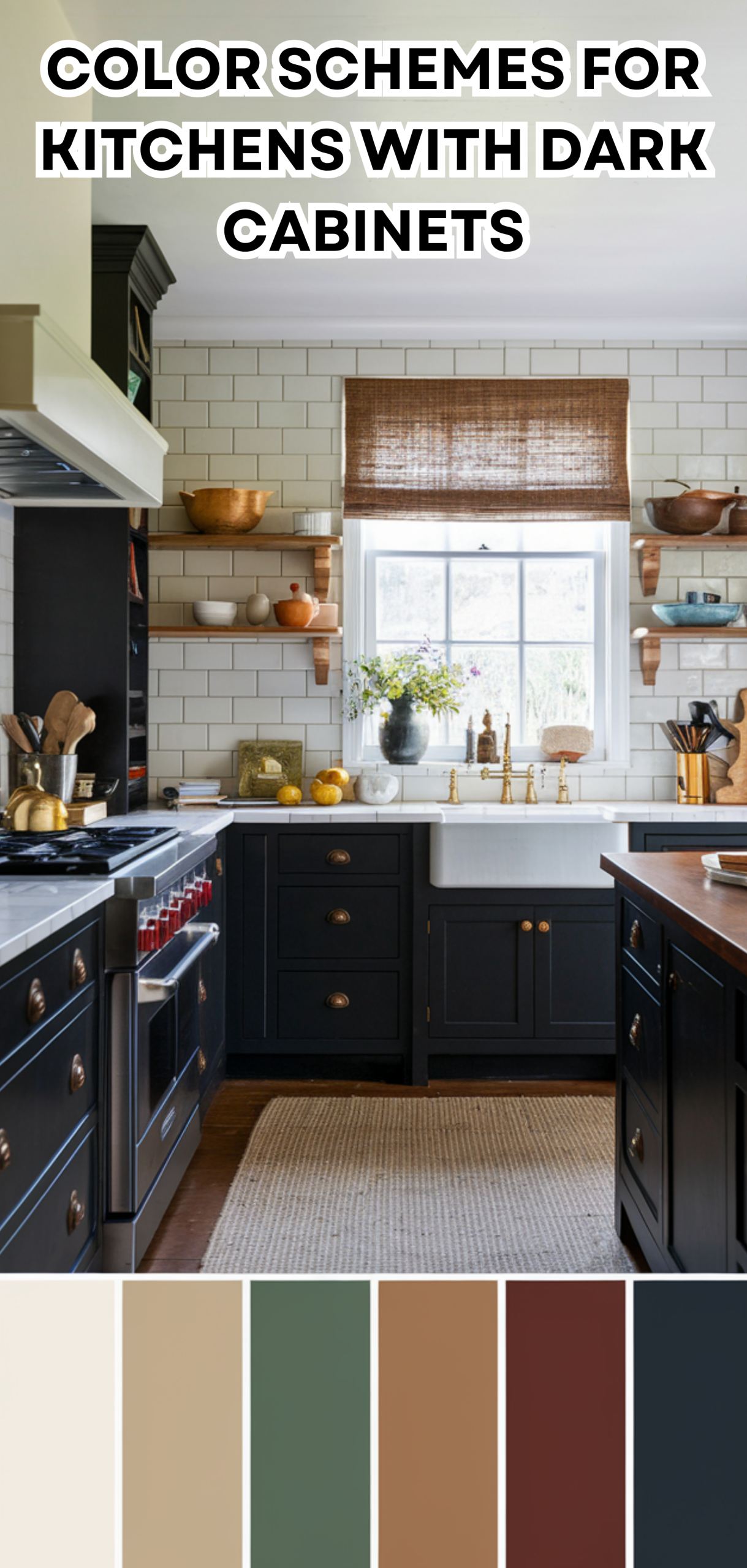 17 Inspiring Color Schemes for Kitchens With Dark Cabinets