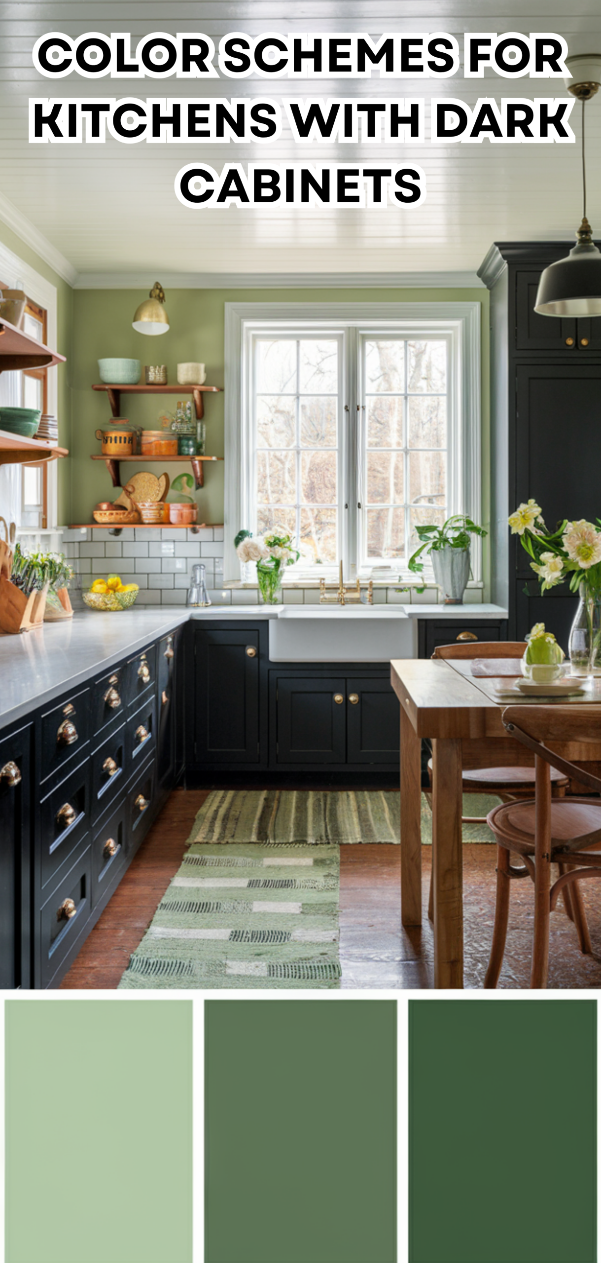 17 Inspiring Color Schemes for Kitchens With Dark Cabinets