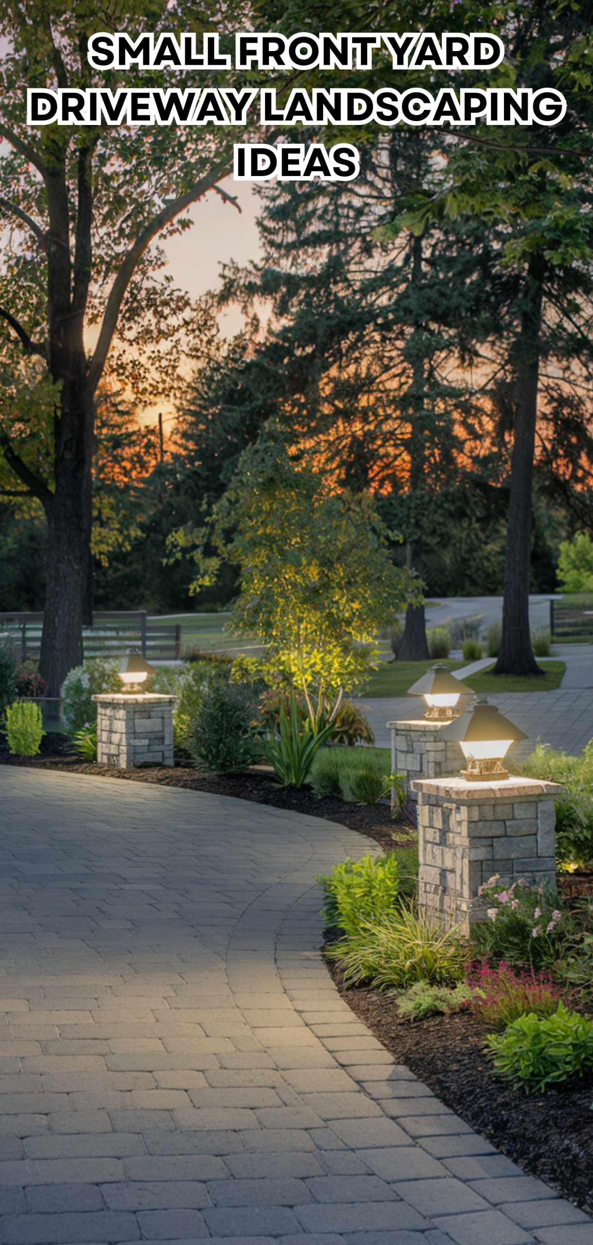 17 Amazing Small Front Yard Driveway Landscaping Ideas