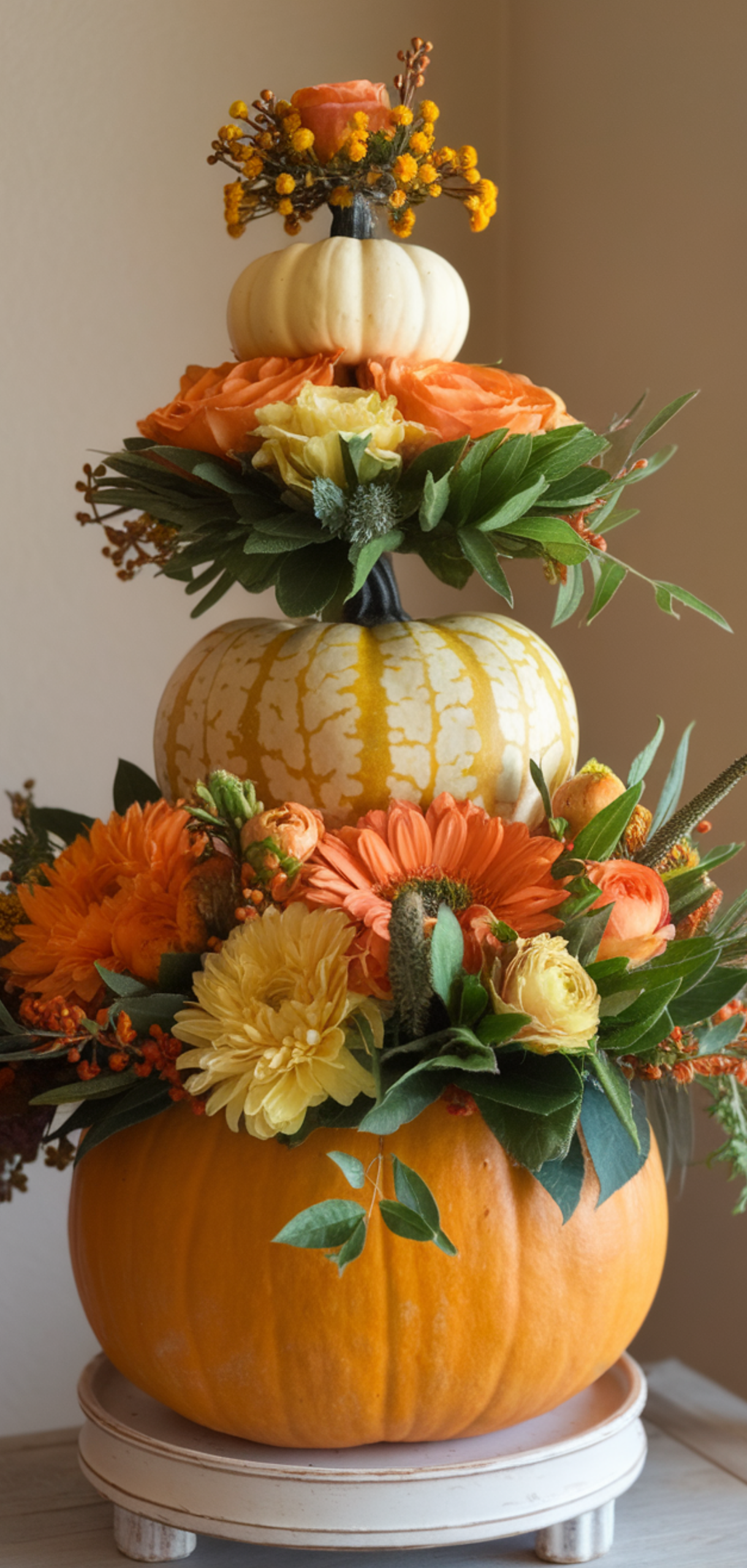 Stunning Pumpkin Arrangements Floral For Centerpieces