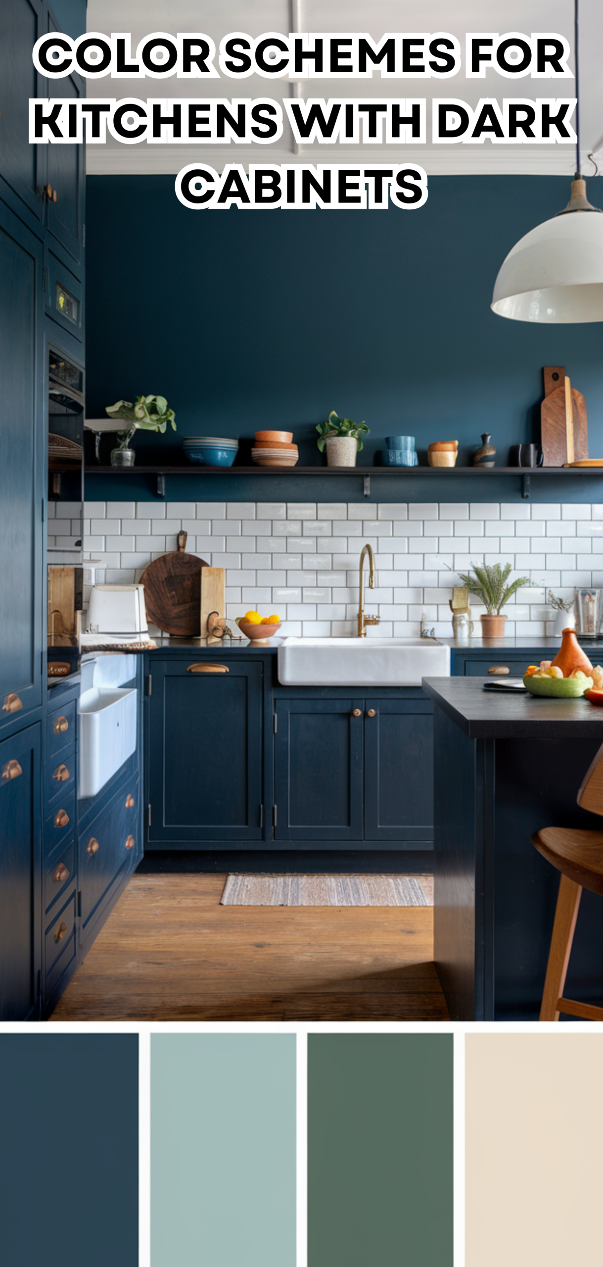 17 Inspiring Color Schemes for Kitchens With Dark Cabinets