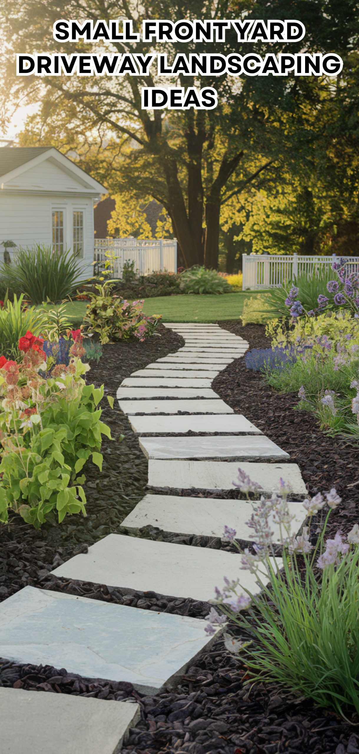 17 Amazing Small Front Yard Driveway Landscaping Ideas