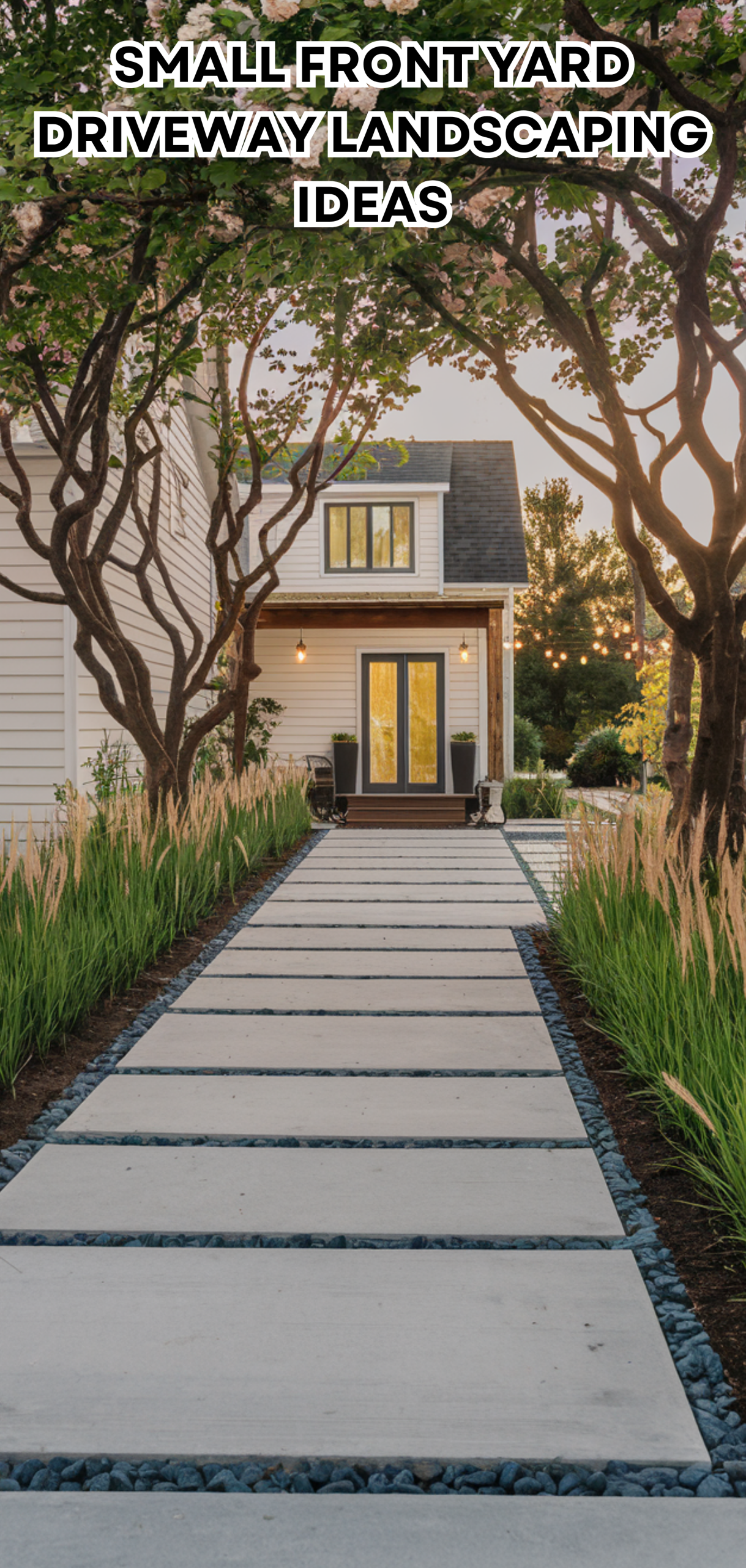 17 Amazing Small Front Yard Driveway Landscaping Ideas