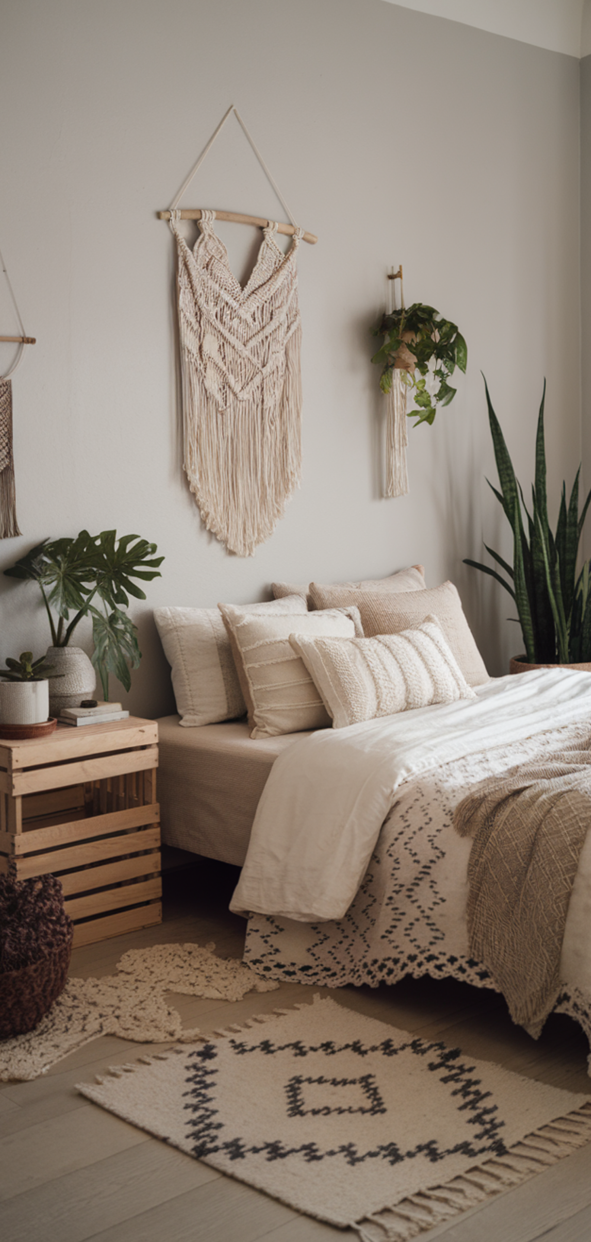 inspiring Neutral Boho Bedrooms Ideas
