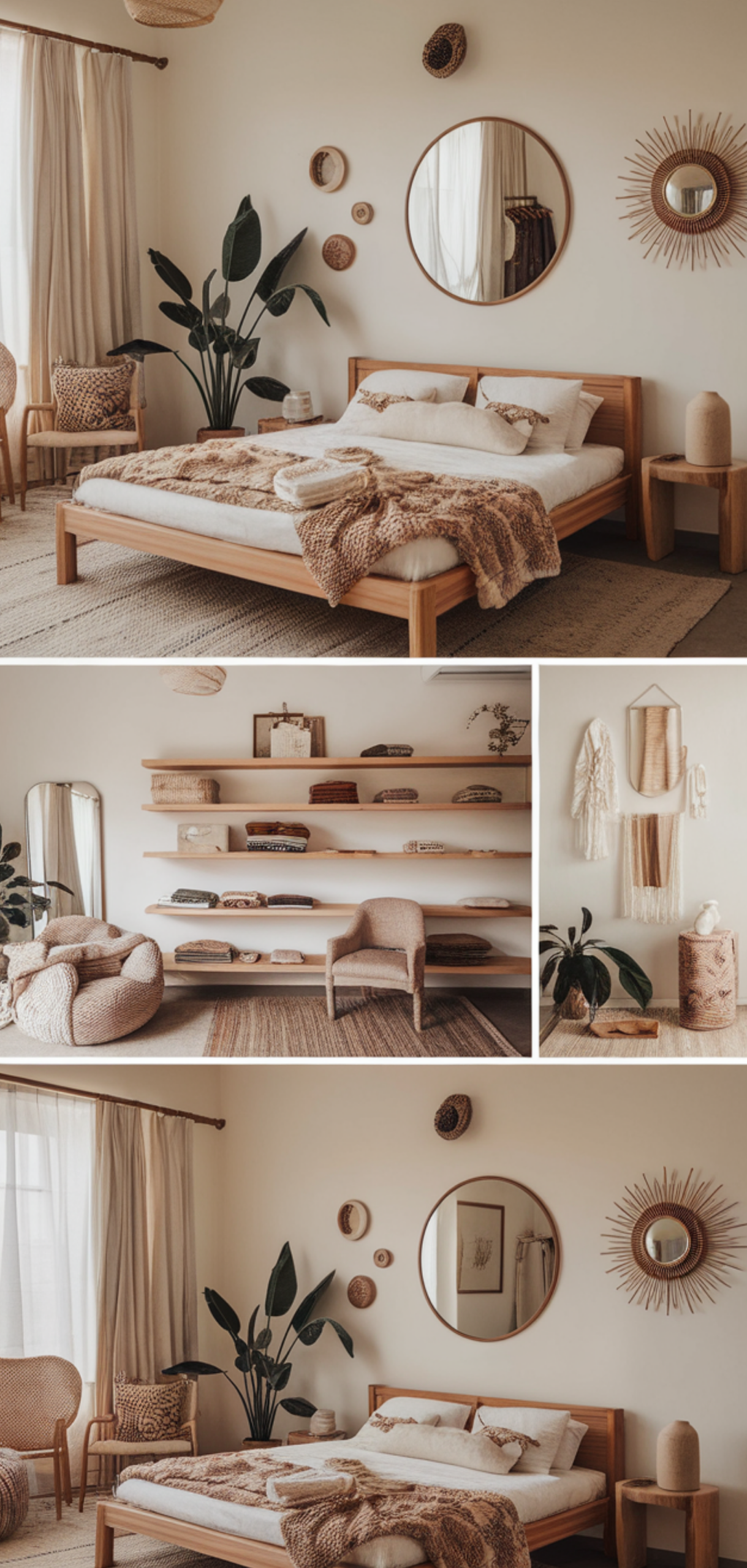 inspiring Neutral Boho Bedrooms Ideas