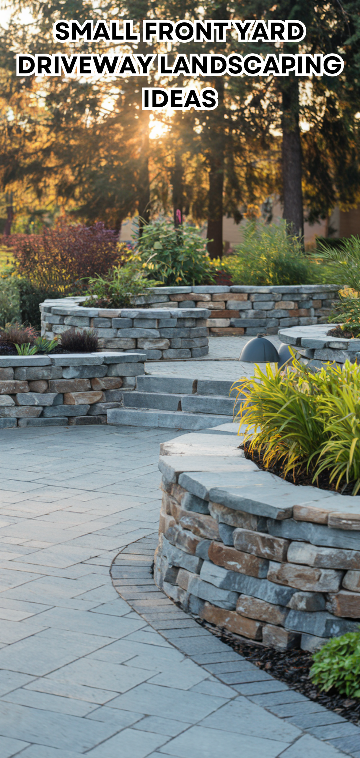 17 Amazing Small Front Yard Driveway Landscaping Ideas