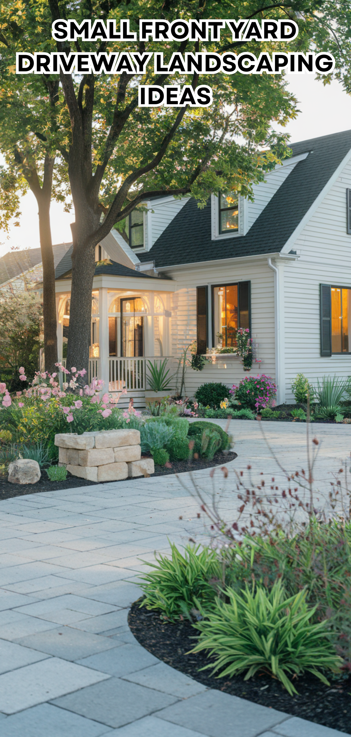 17 Amazing Small Front Yard Driveway Landscaping Ideas