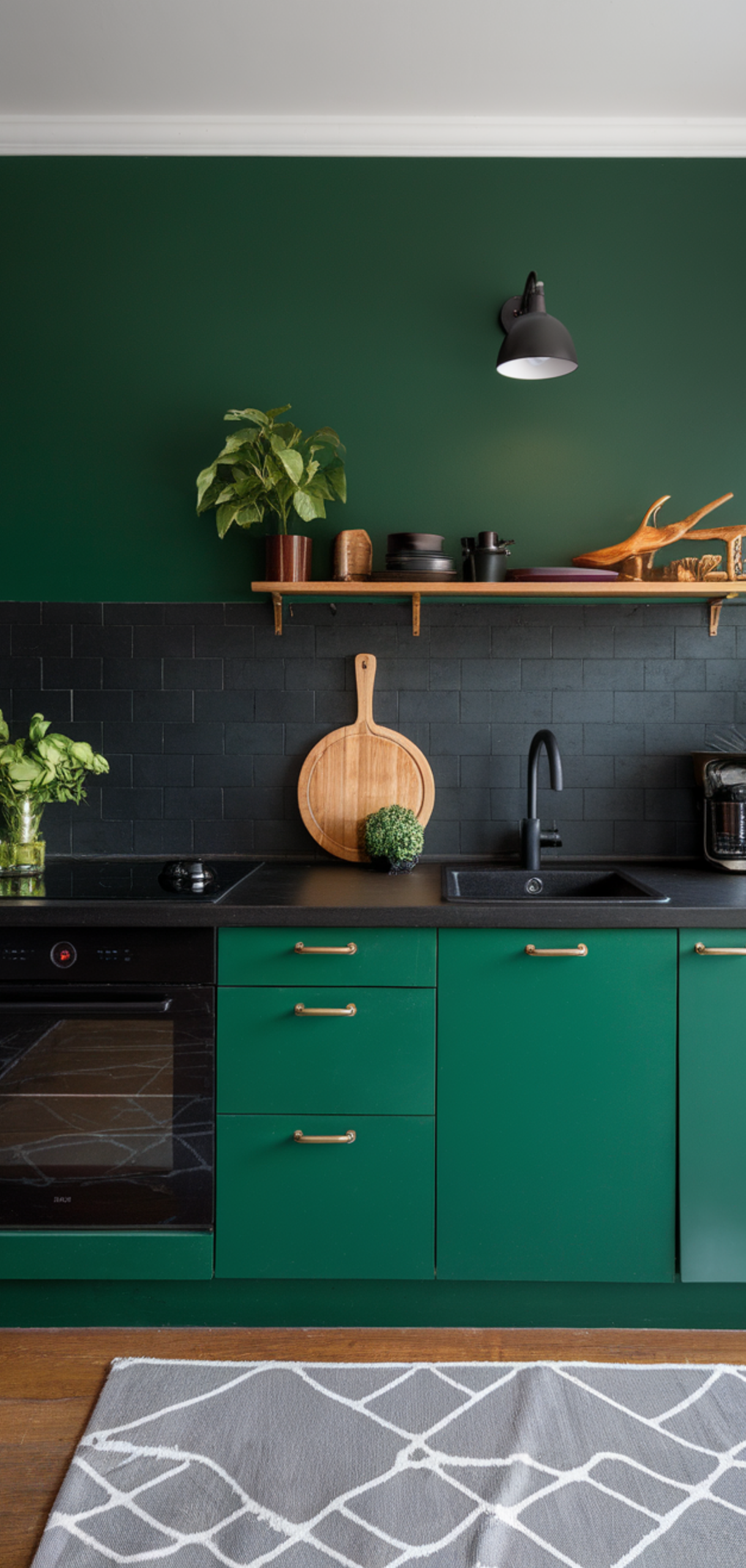 Best Georgeous Green and Black Kitchen Ideas
