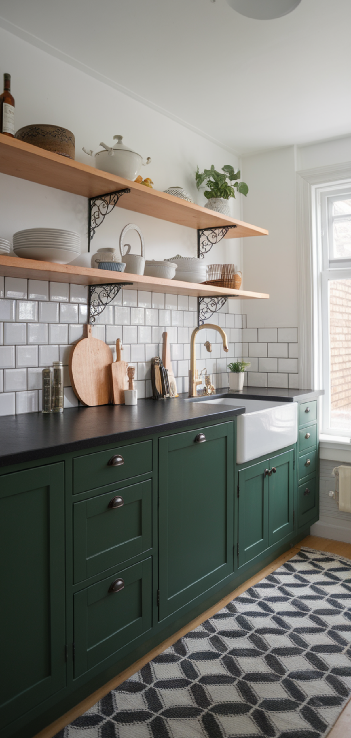 Best Georgeous Green and Black Kitchen Ideas