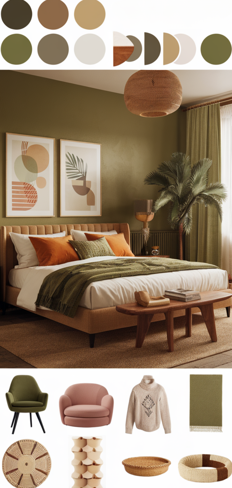 Image showcasing 16 Amazing Olive Green Apartment Decor Trends You need to try - My Home ...