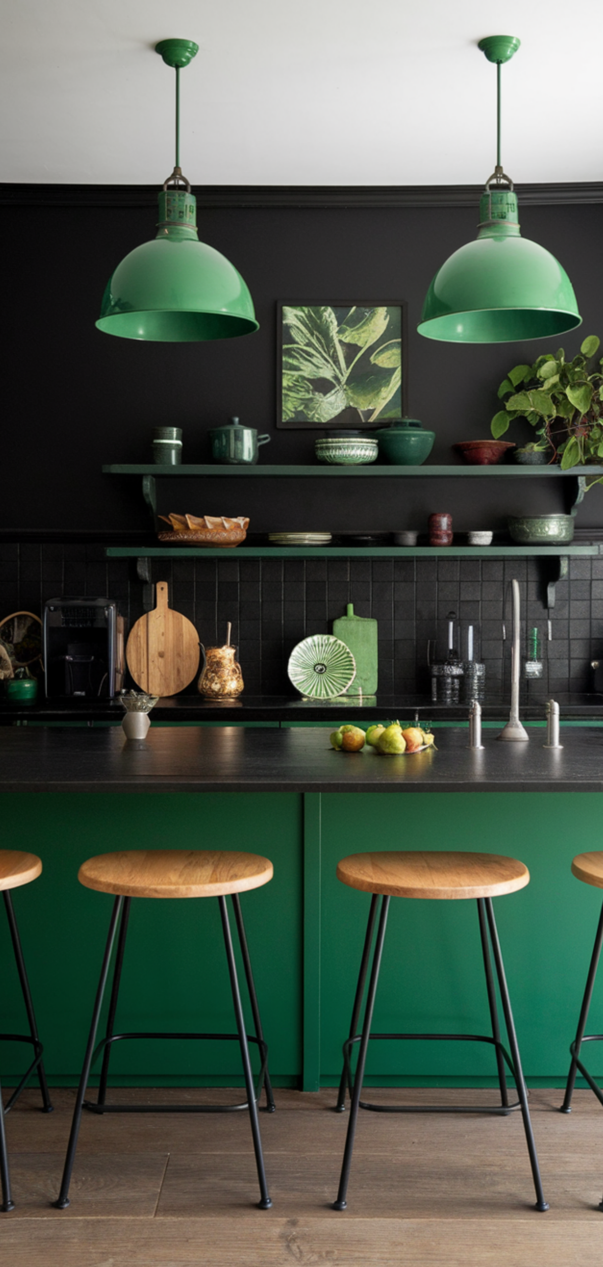 Best Georgeous Green and Black Kitchen Ideas