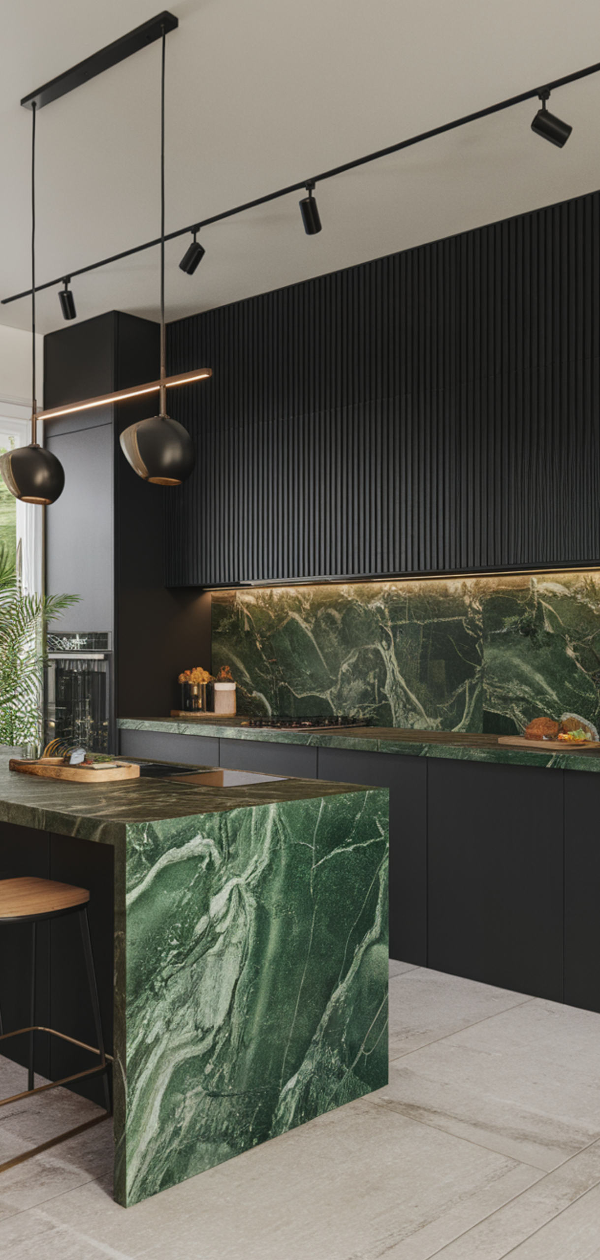 Best Georgeous Green and Black Kitchen Ideas