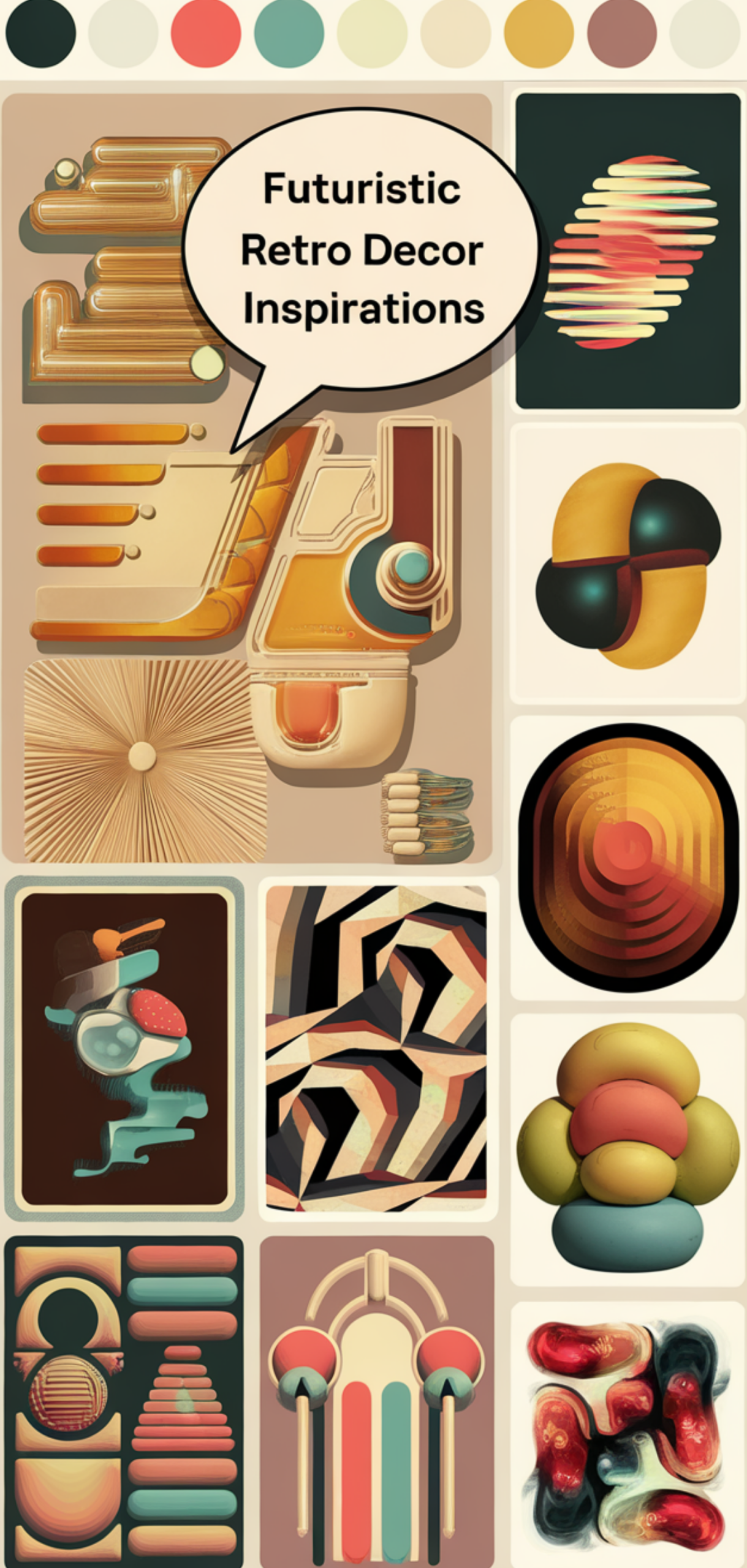 Creative Futuristic Retro Decor Inspirations