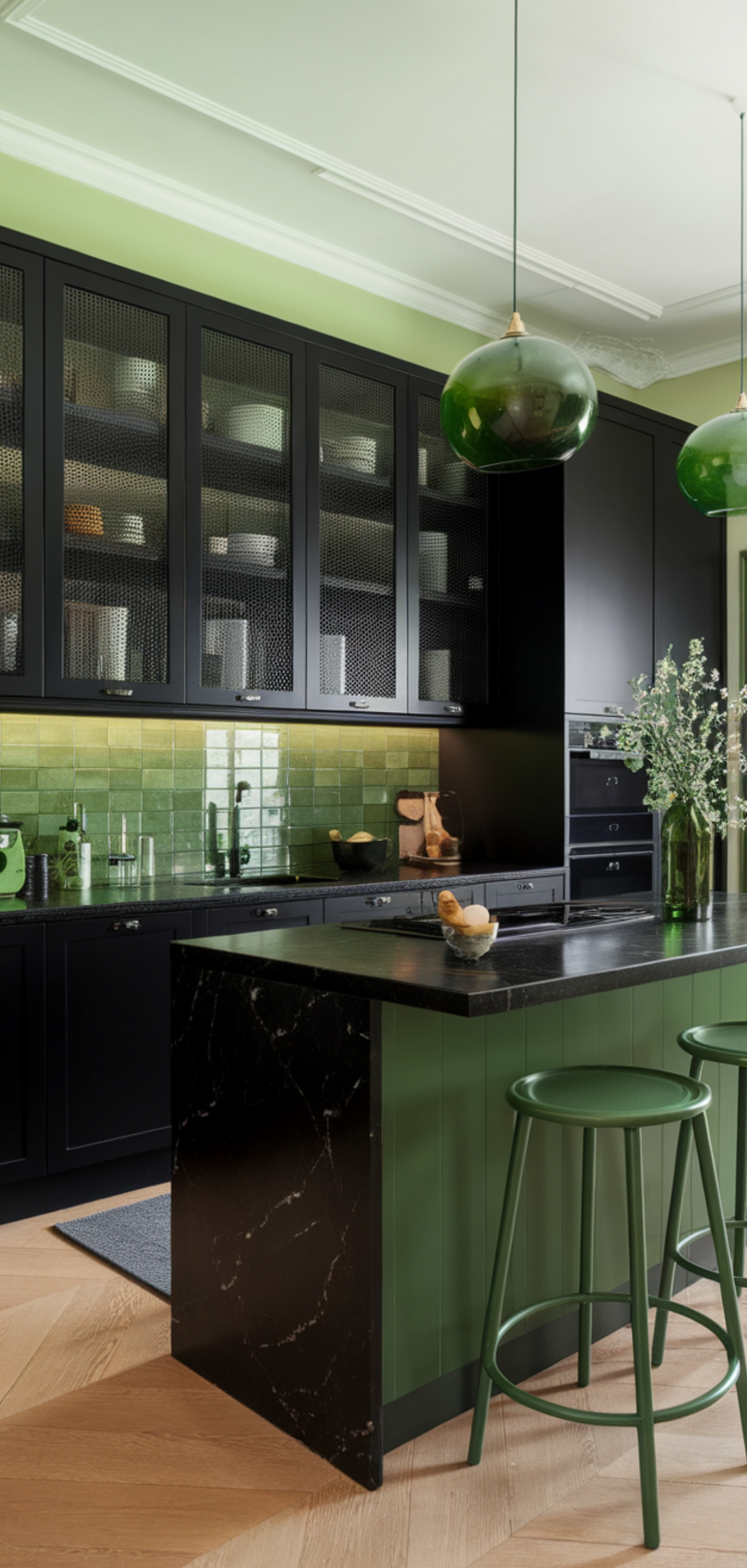 Best Georgeous Green and Black Kitchen Ideas