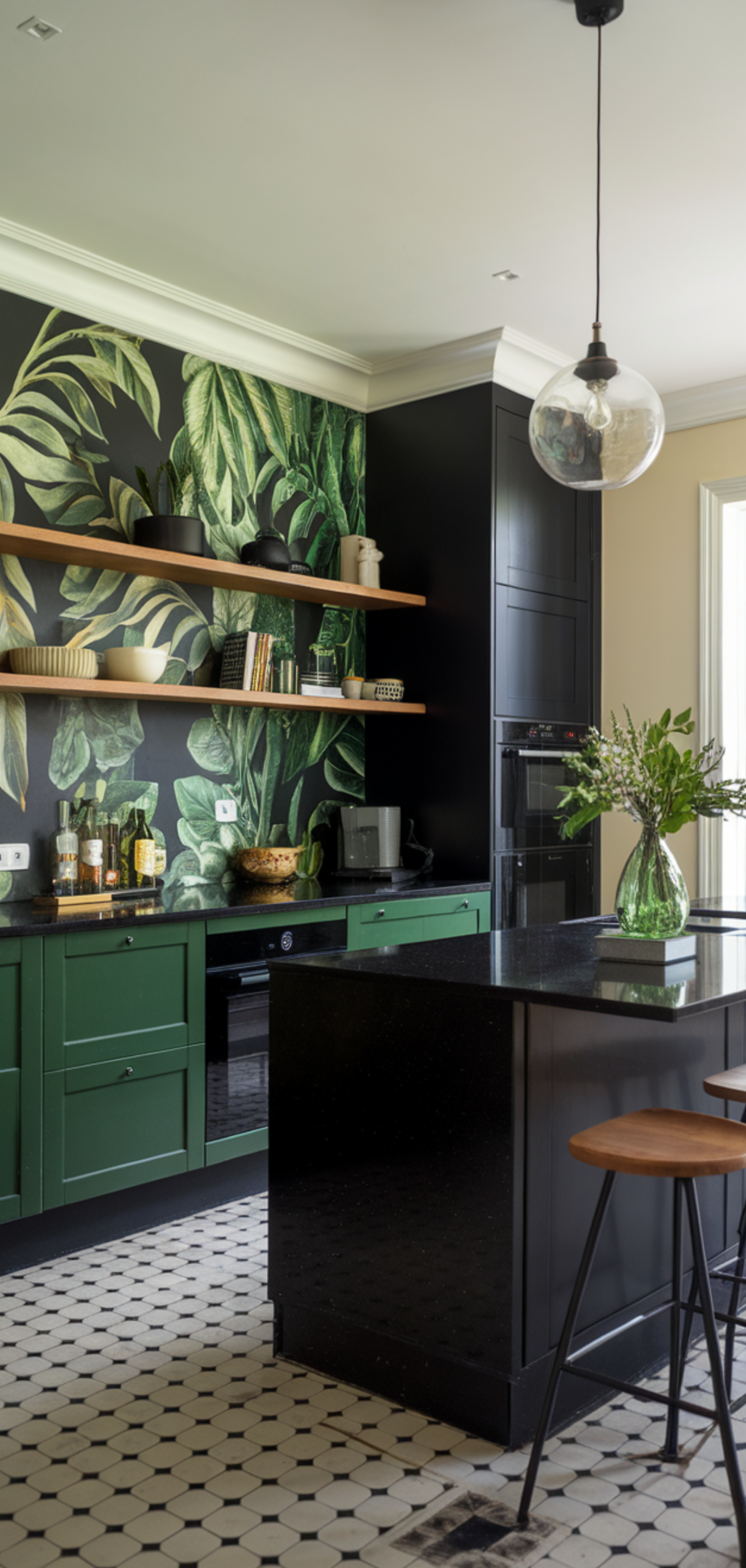 Best Georgeous Green and Black Kitchen Ideas