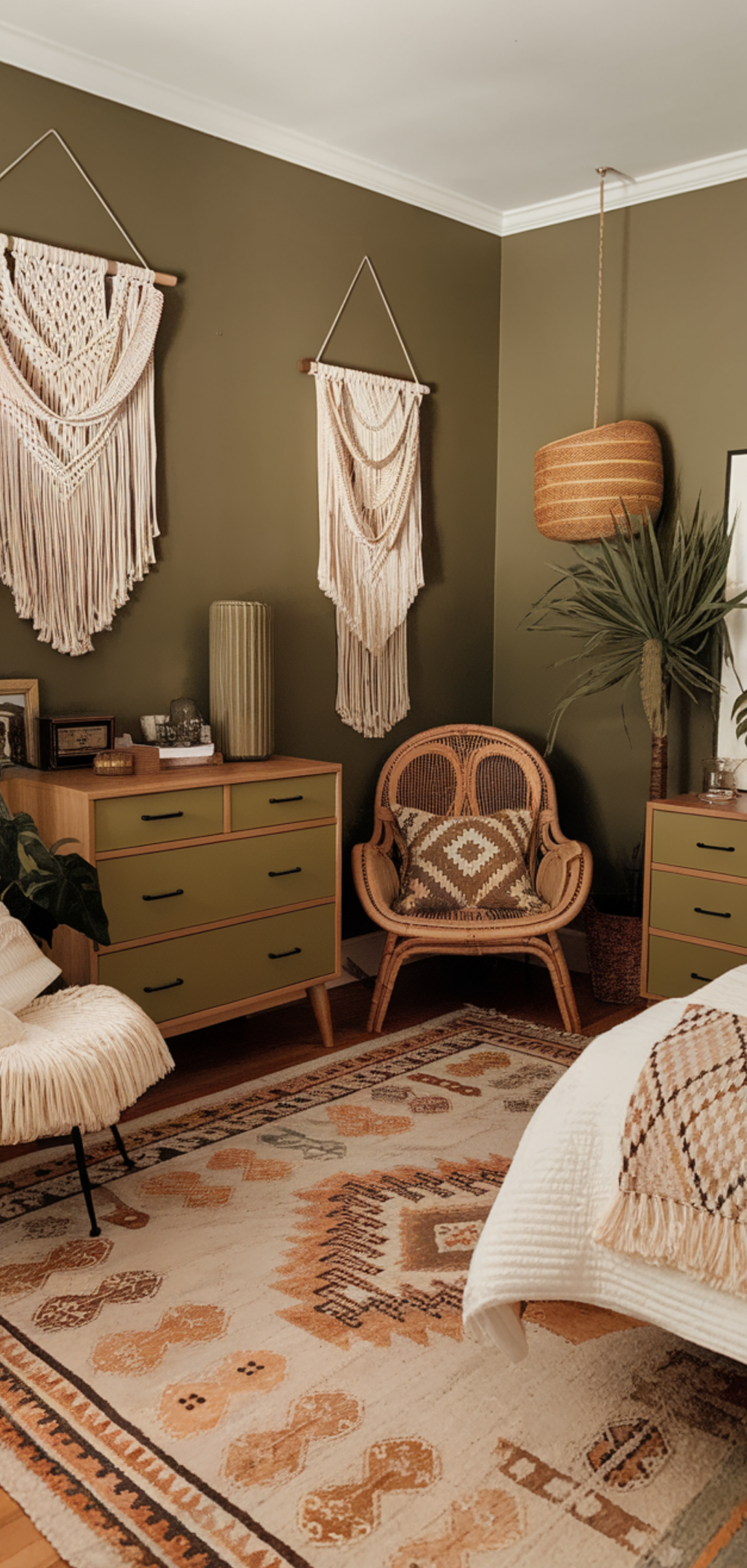 Best Olive Green Bedroom Ideas