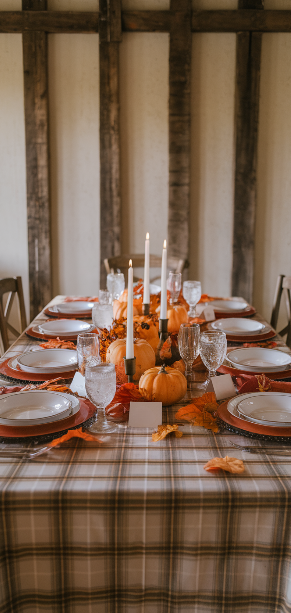 Easy Fall Feasts in Plaid:Thanksgiving Table