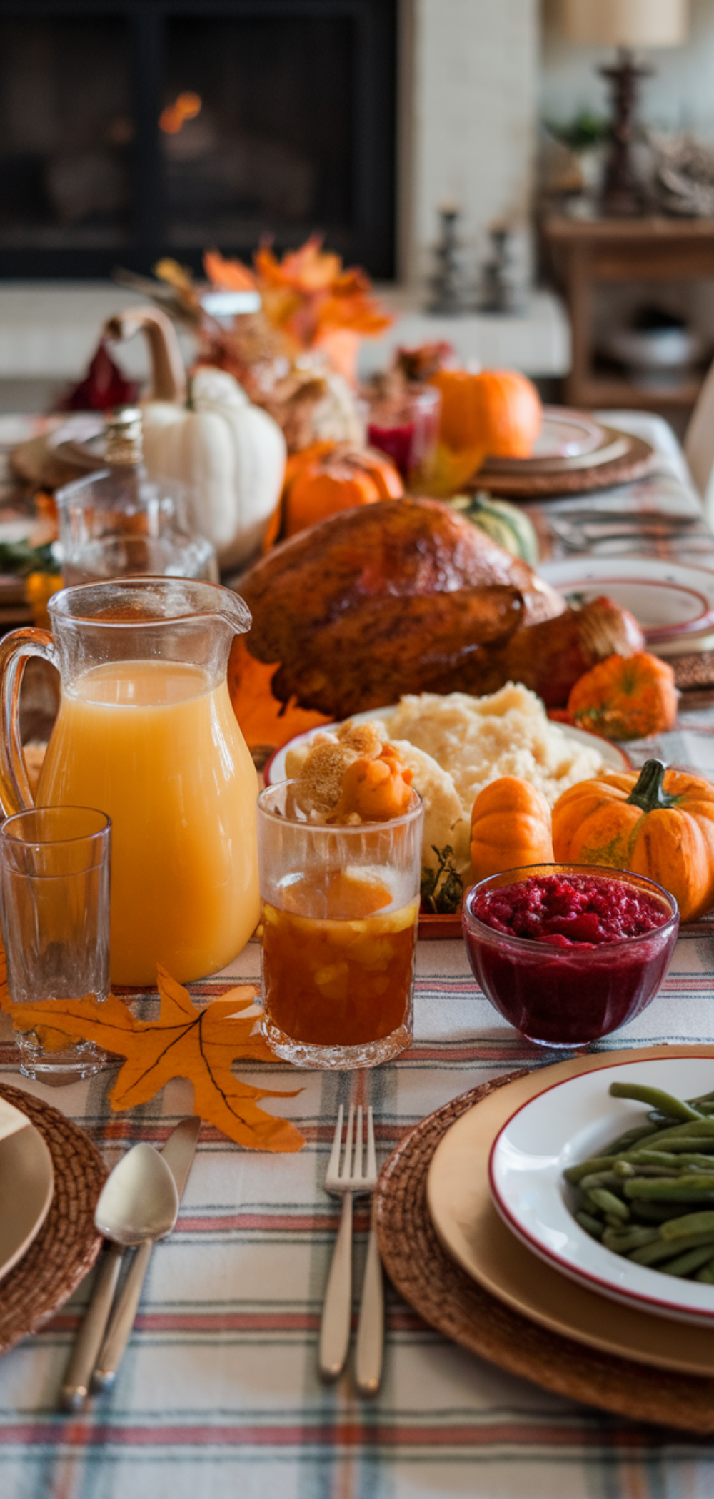 Easy Fall Feasts in Plaid:Thanksgiving Table