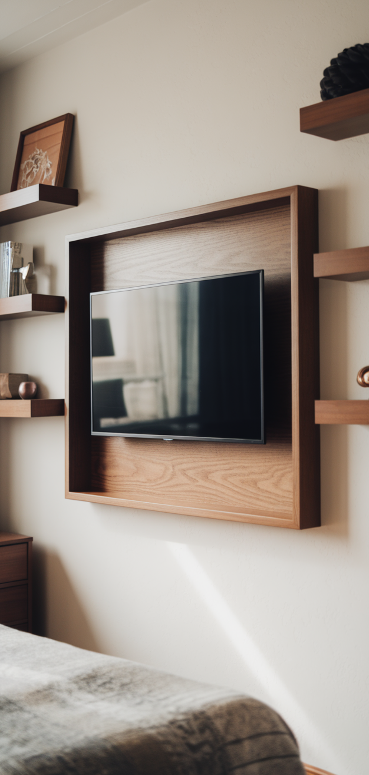 Perfect TV on Wall Ideas in Bedroom