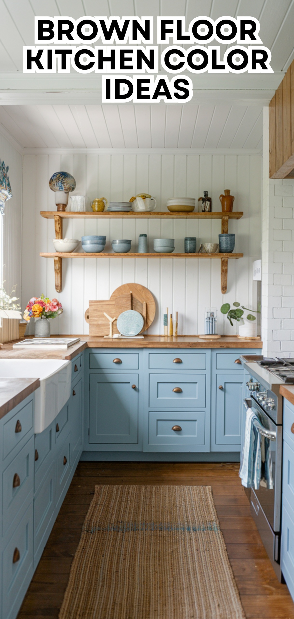 15 Best Brown Floor Kitchen Color Ideas