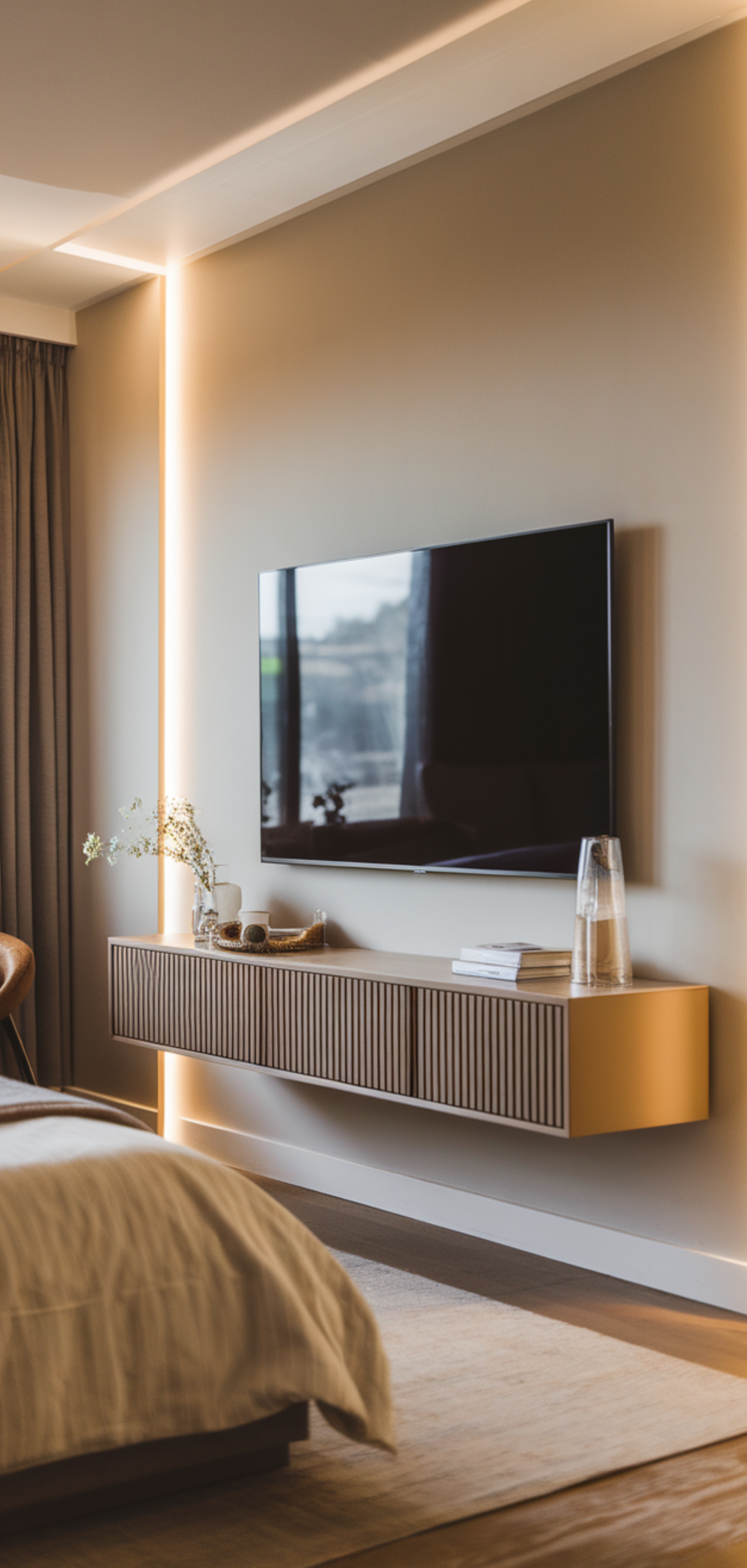 Perfect TV on Wall Ideas in Bedroom
