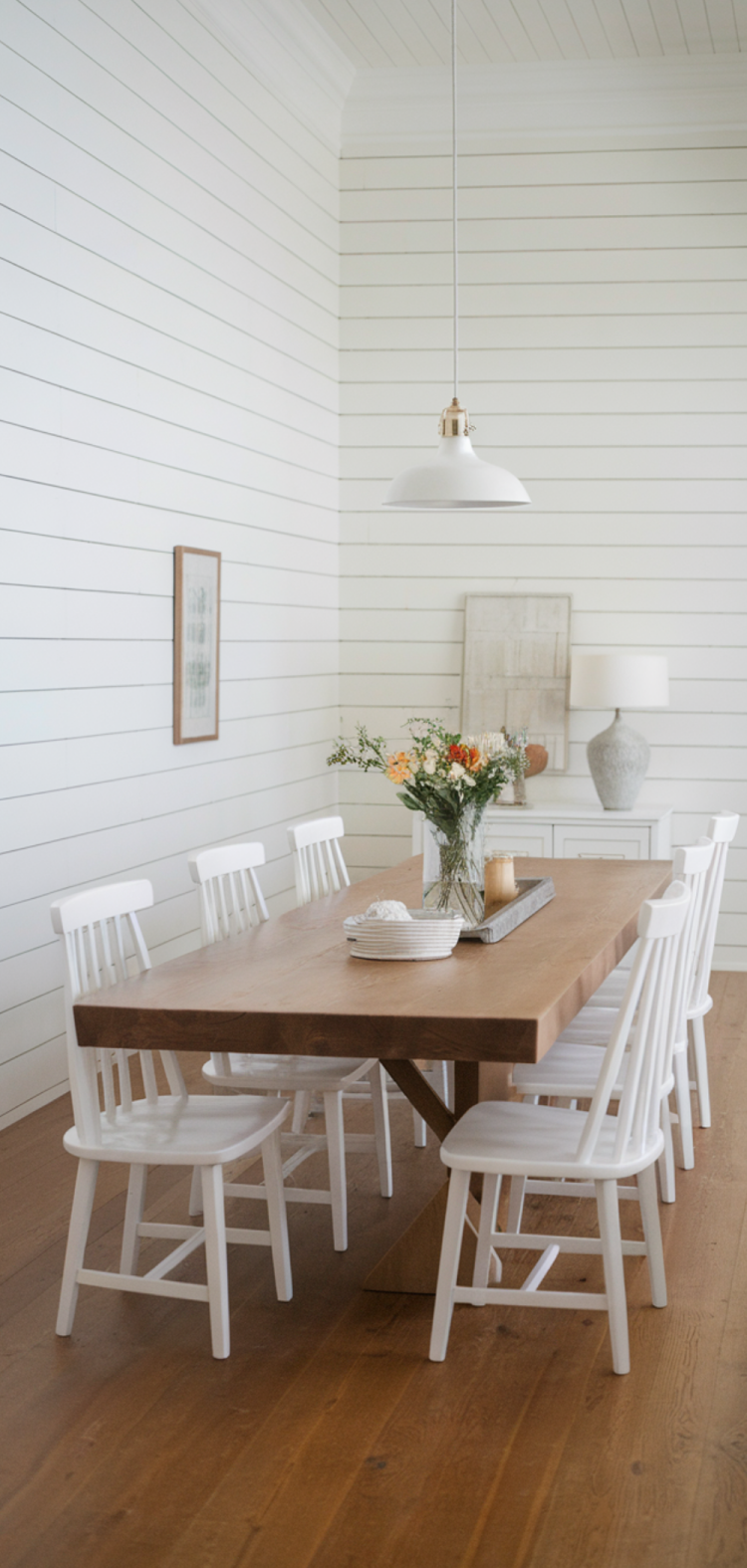 15 Easy Shiplap Dining Room Ideas - My Home And Kitchen