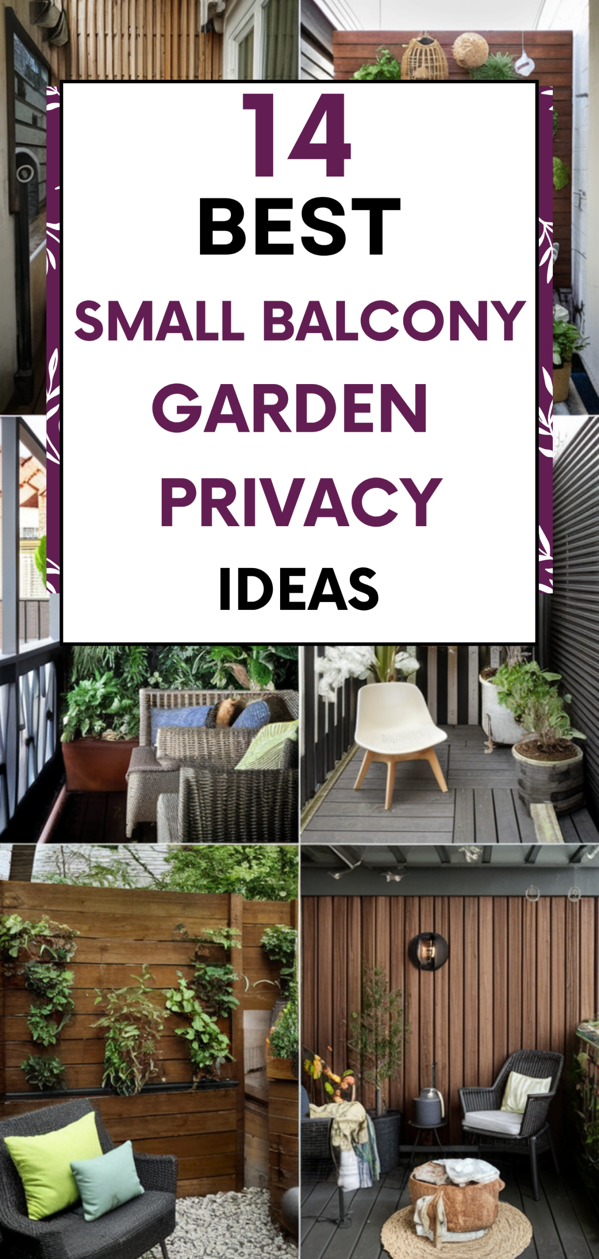 14 Best small balcony garden privacy Ideas