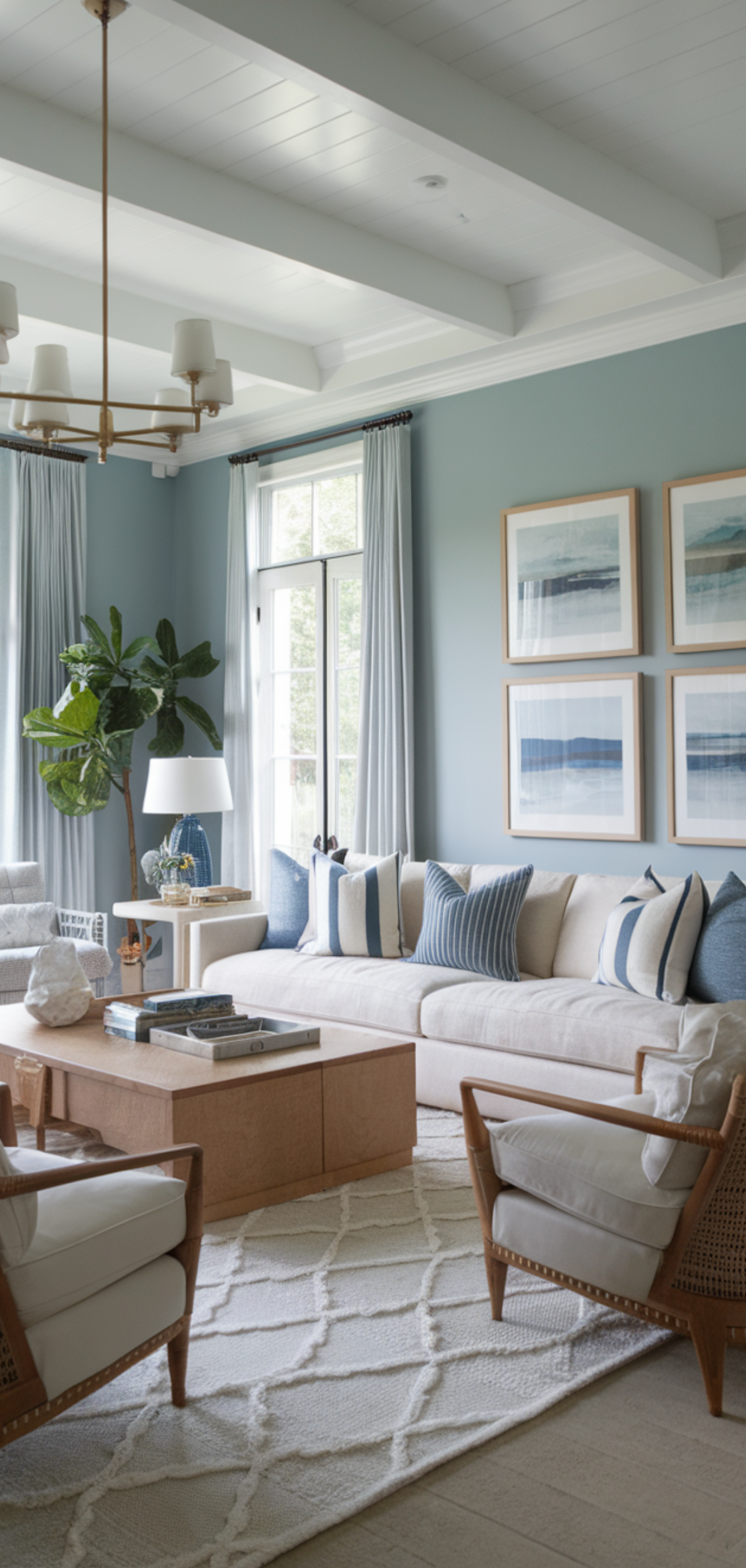 14 Creative Light Blue Living Room Walls
