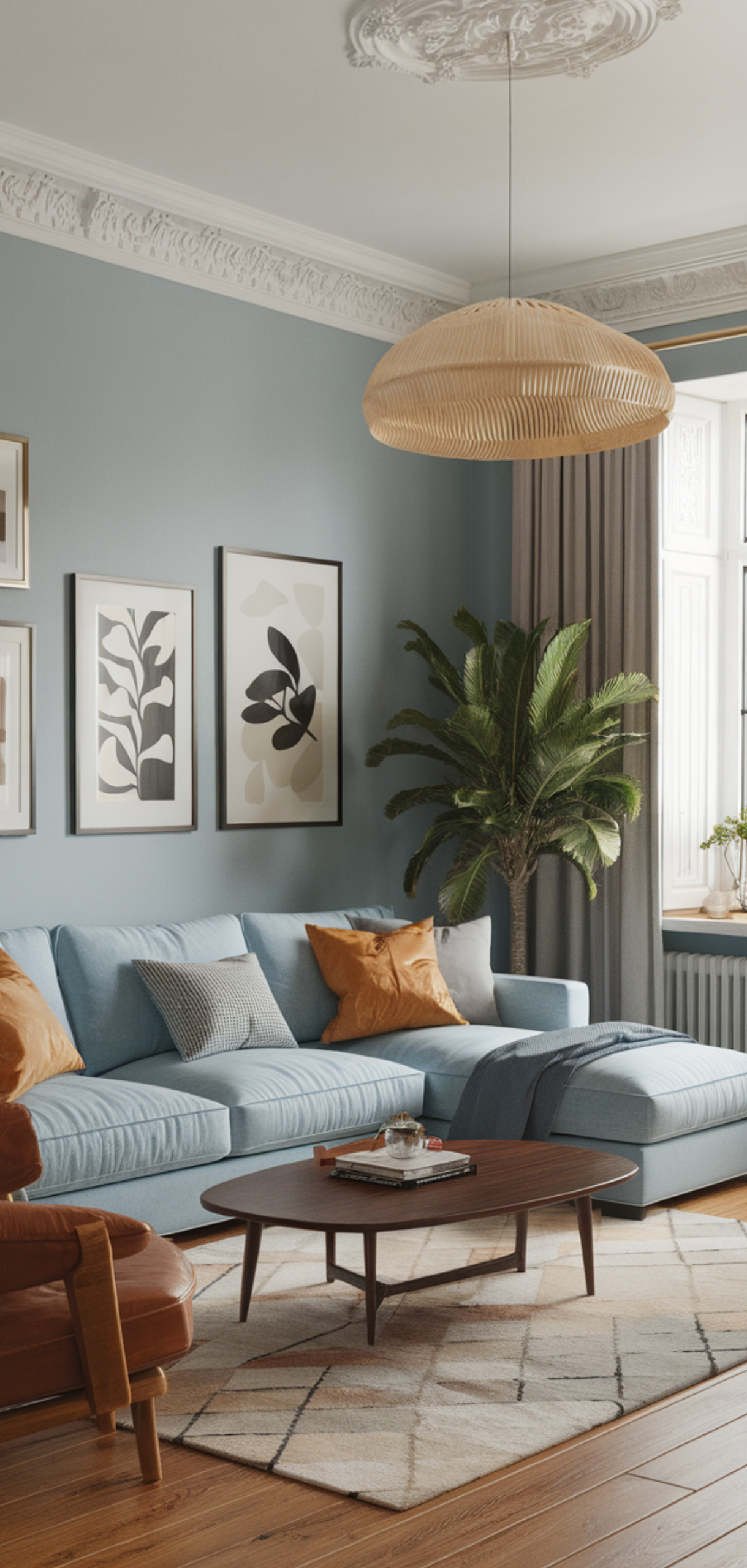 14 Creative Light Blue Living Room Walls