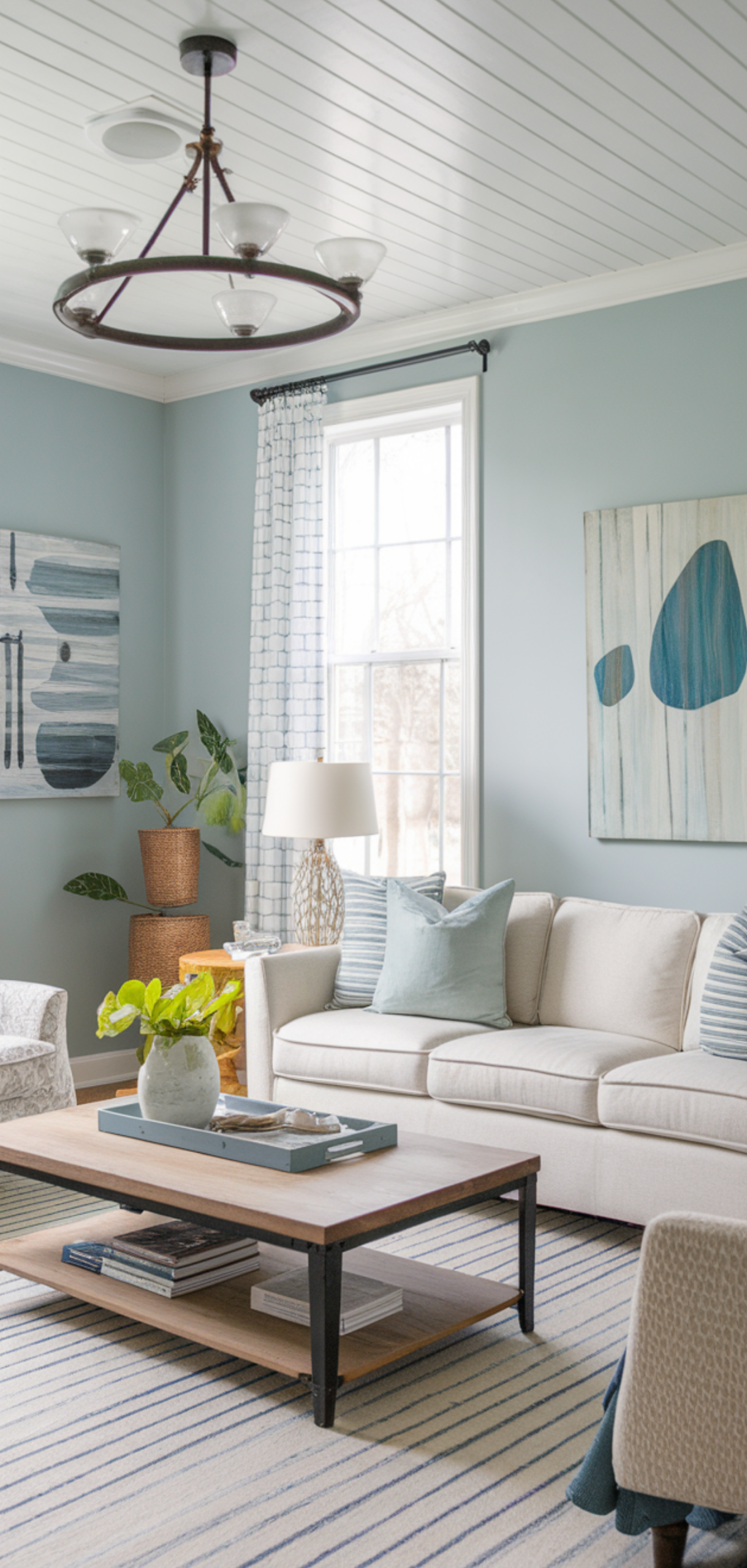 14 Creative Light Blue Living Room Walls