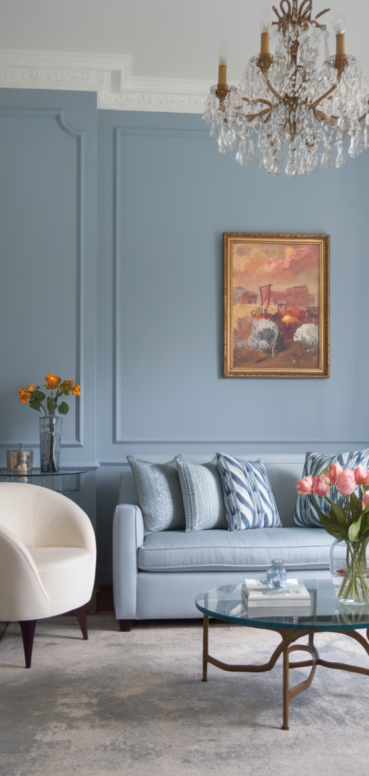 14 Creative Light Blue Living Room Walls