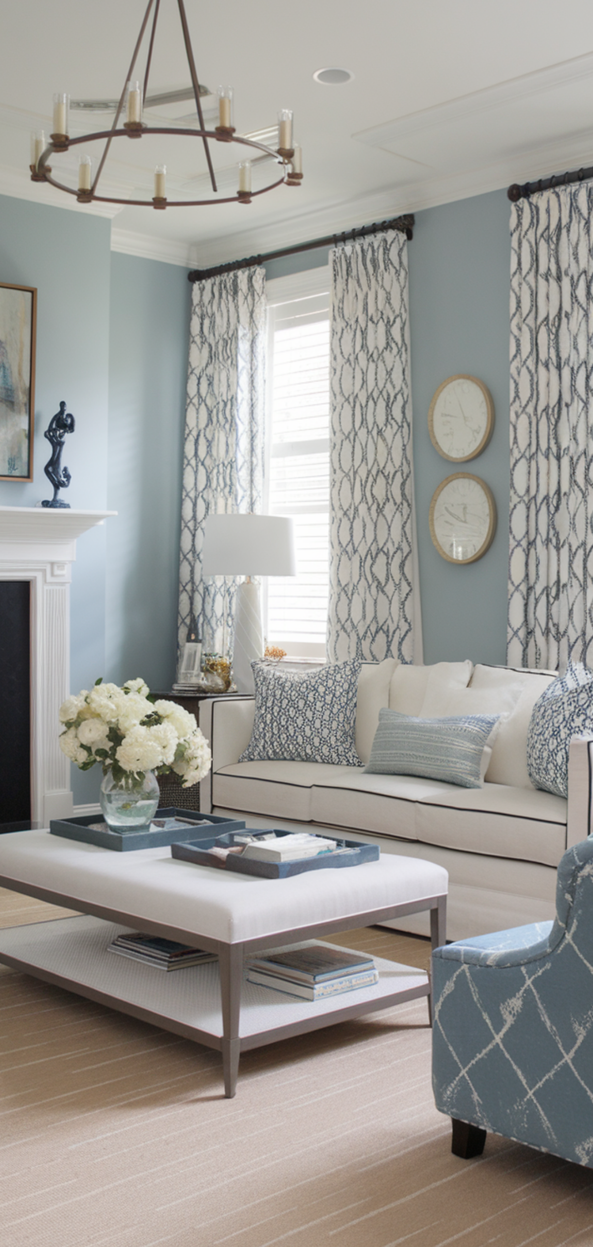 14 Creative Light Blue Living Room Walls
