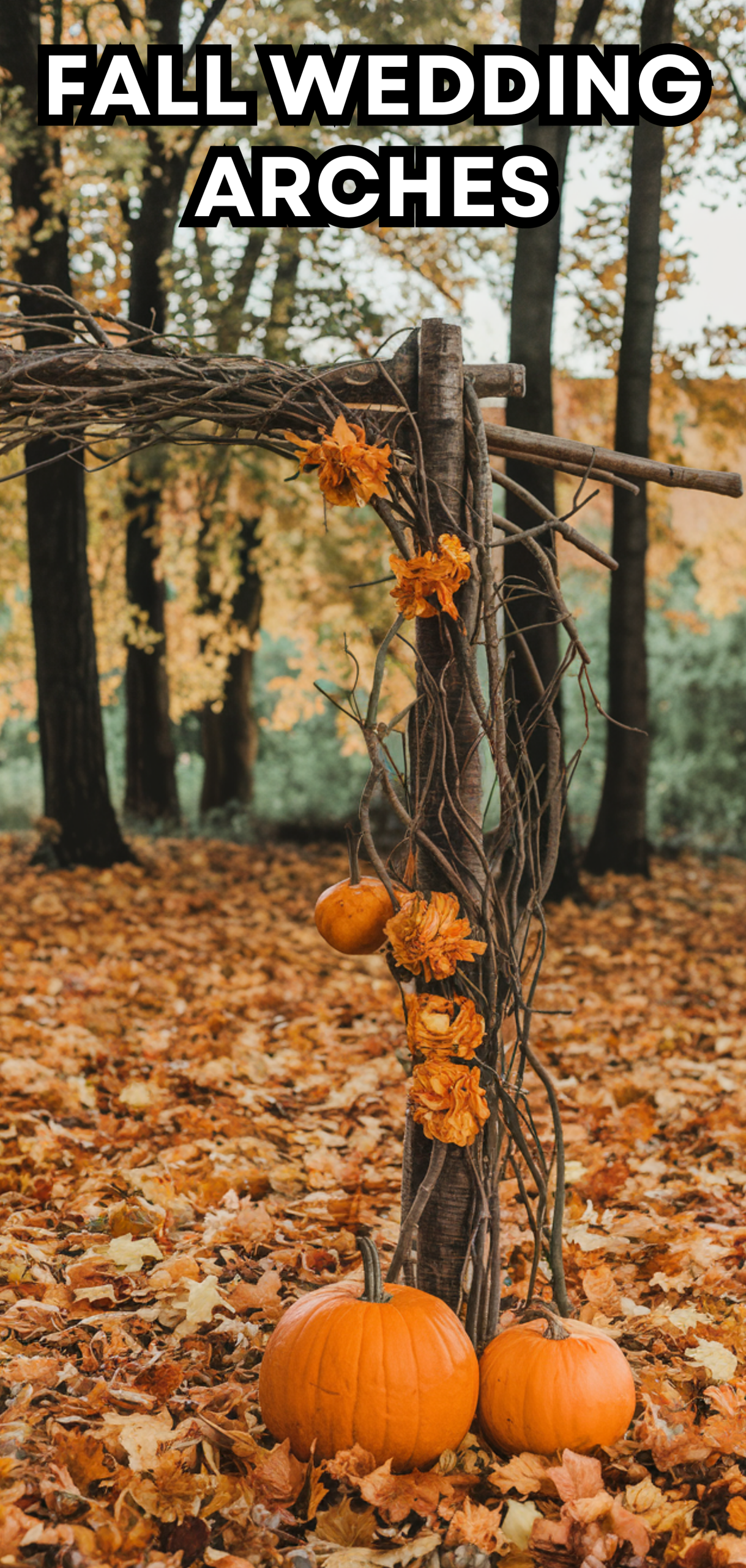 18 Amazing Fall Wedding Arches
