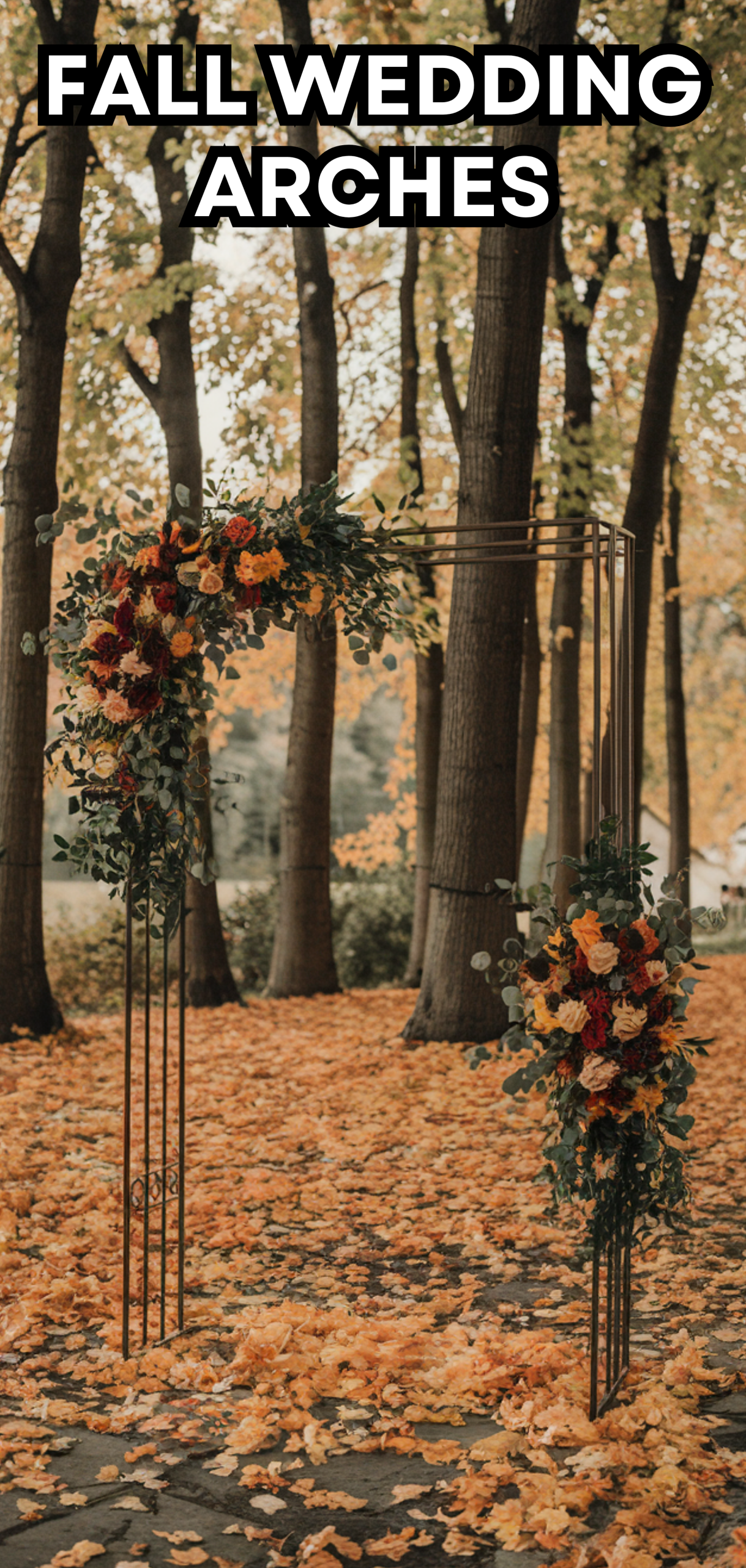 18 Amazing Fall Wedding Arches