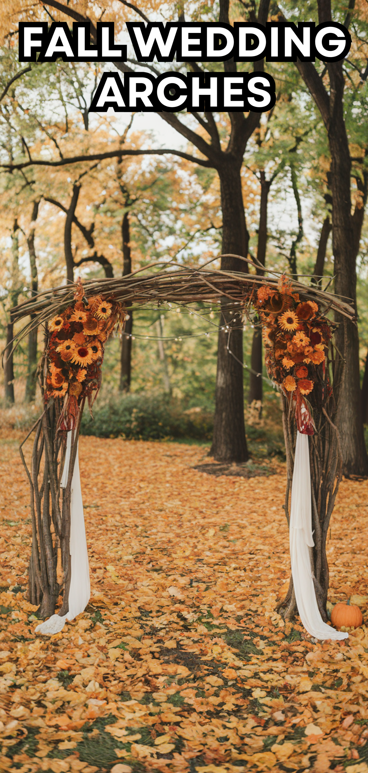18 Amazing Fall Wedding Arches