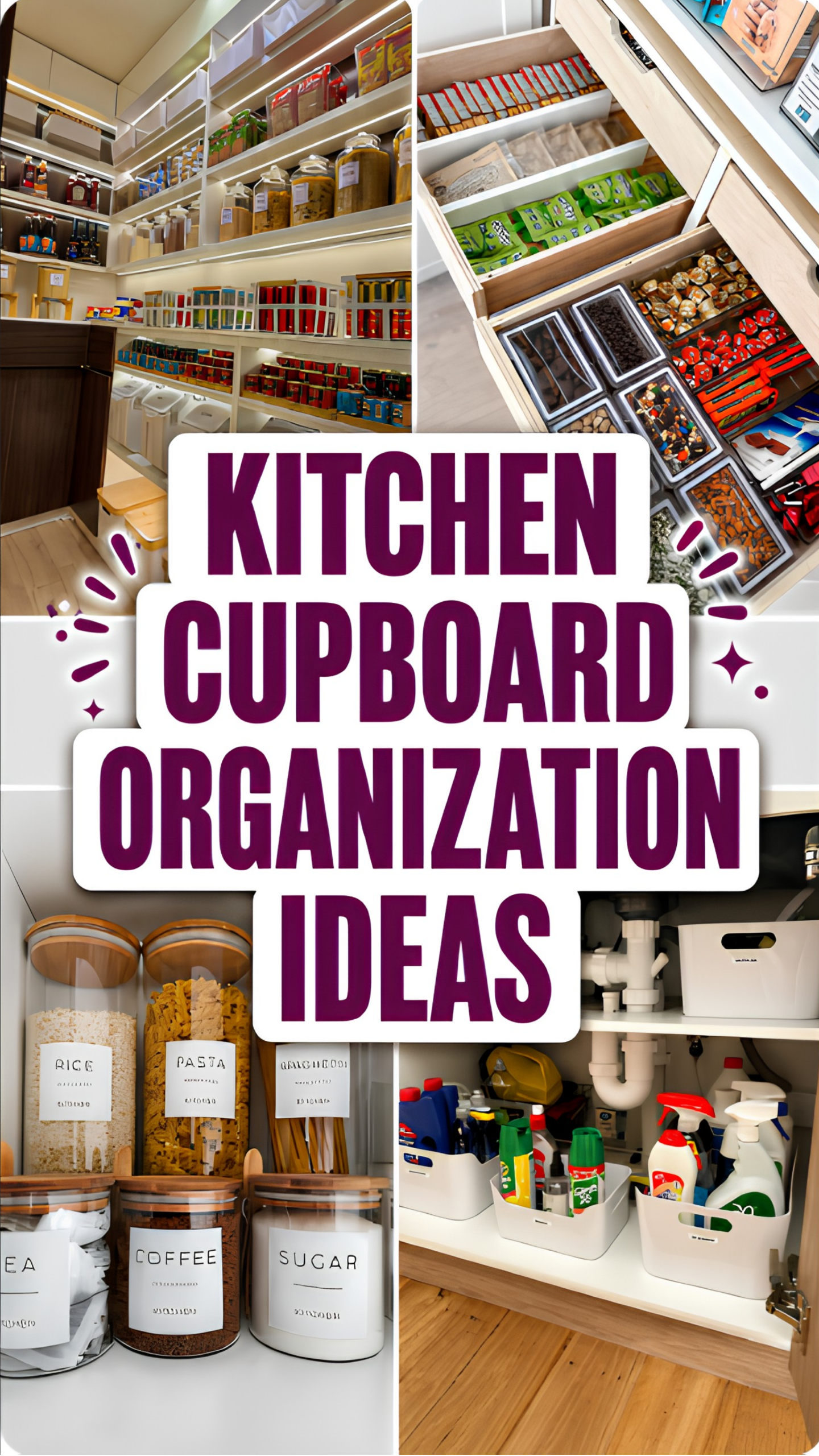 Kitchen Cupboard Organization Ideas