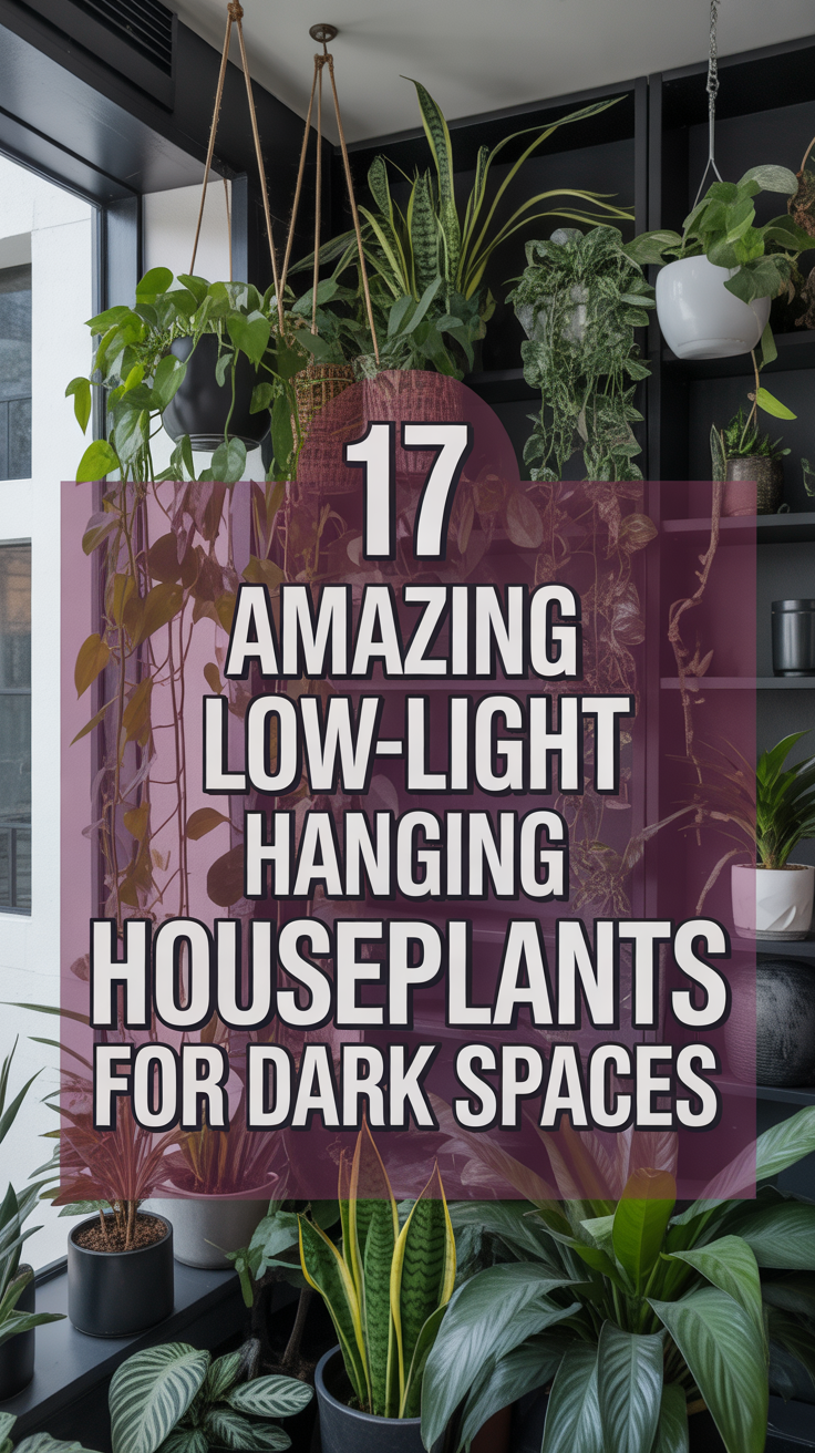 17 Amazing Low-Light Hanging Houseplant for Dark Spaces