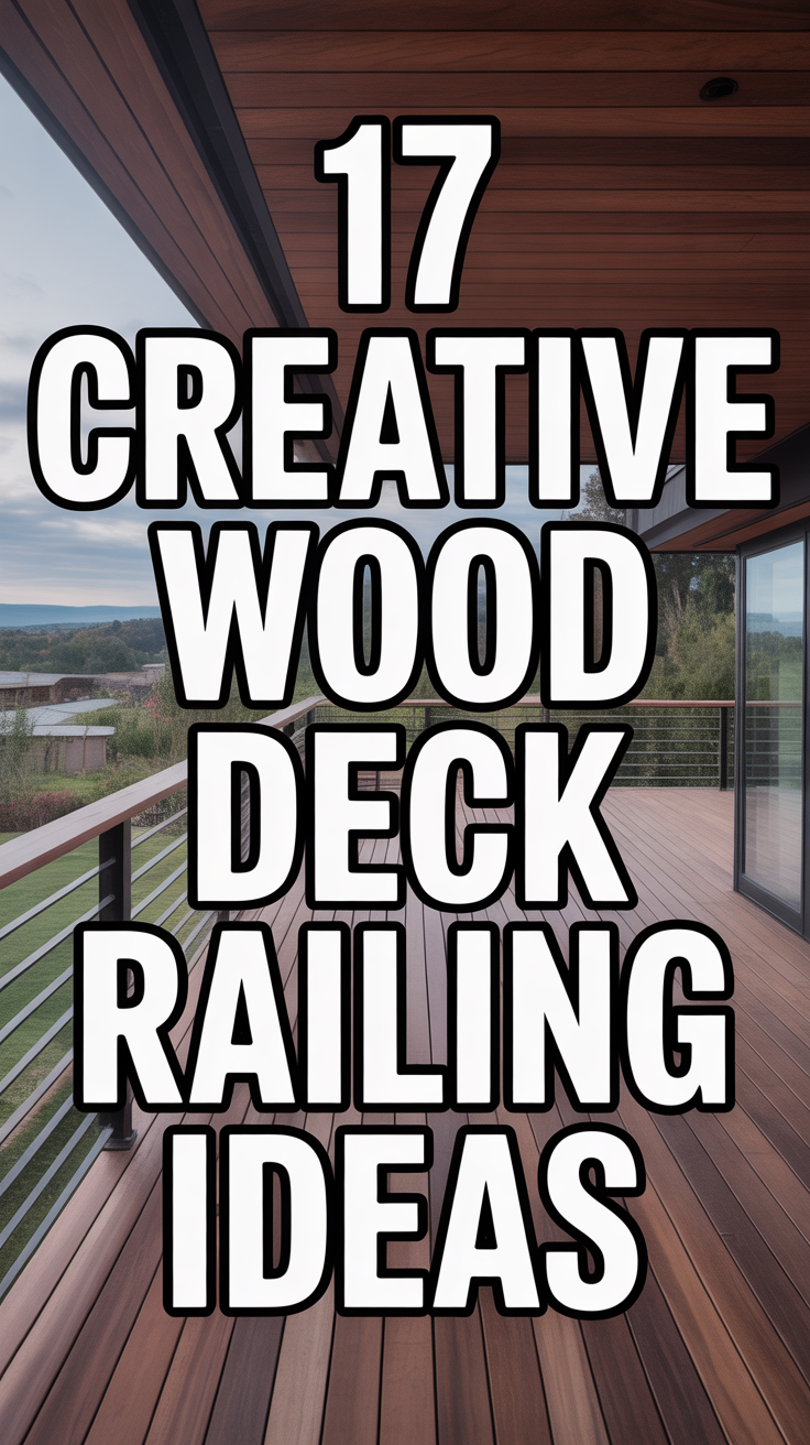 17 Creative Wood Deck Railing Ideas