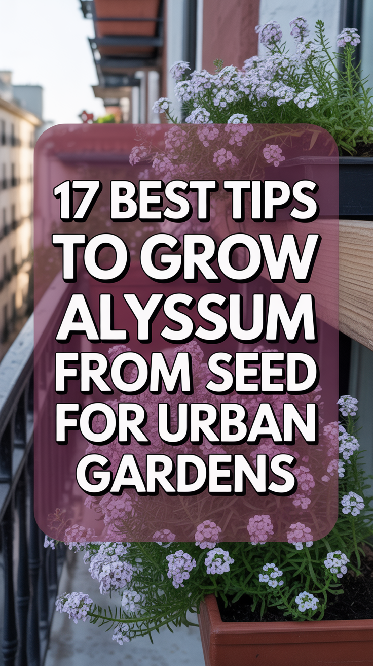 17 Best Tips to Grow Alyssum from Seed for Urban Gardens