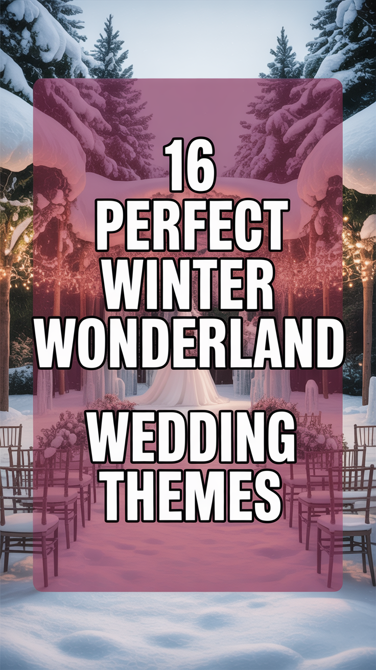 16 Perfect Winter Wonderland Wedding Themes
