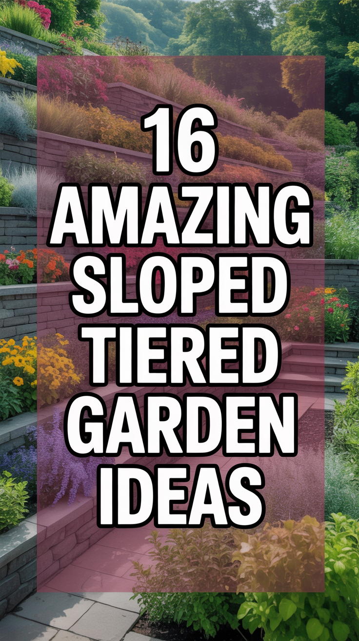 16 Amazing Sloped Tiered Garden Ideas