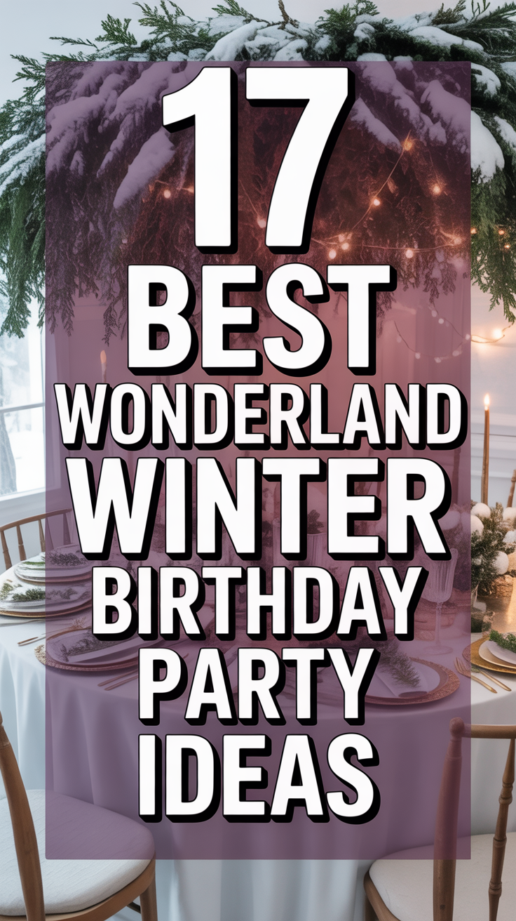 17 Best Wonderland Winter Birthday Party Ideas