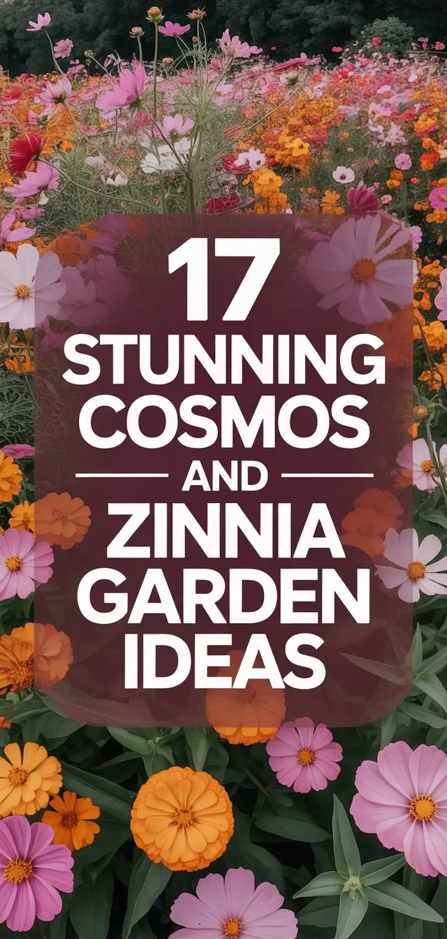 17 Stunning Cosmos and Zinnia Garden Ideas