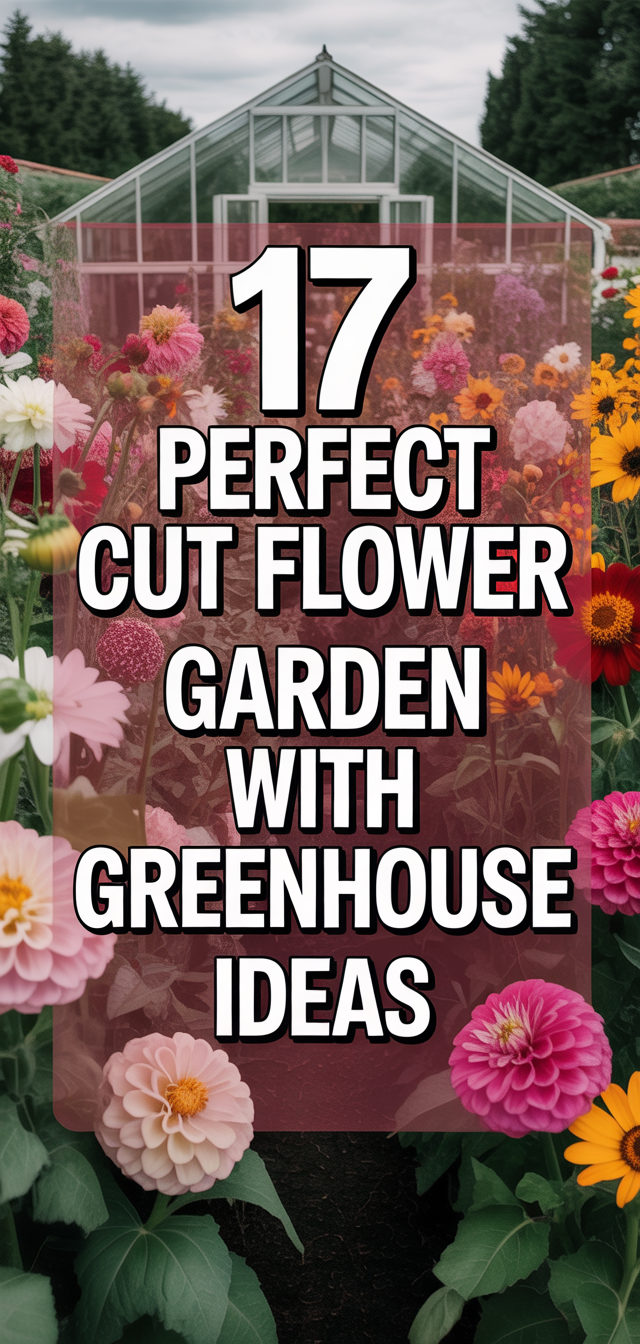 17 Perfect Cut Flower Garden with Greenhouse Ideas