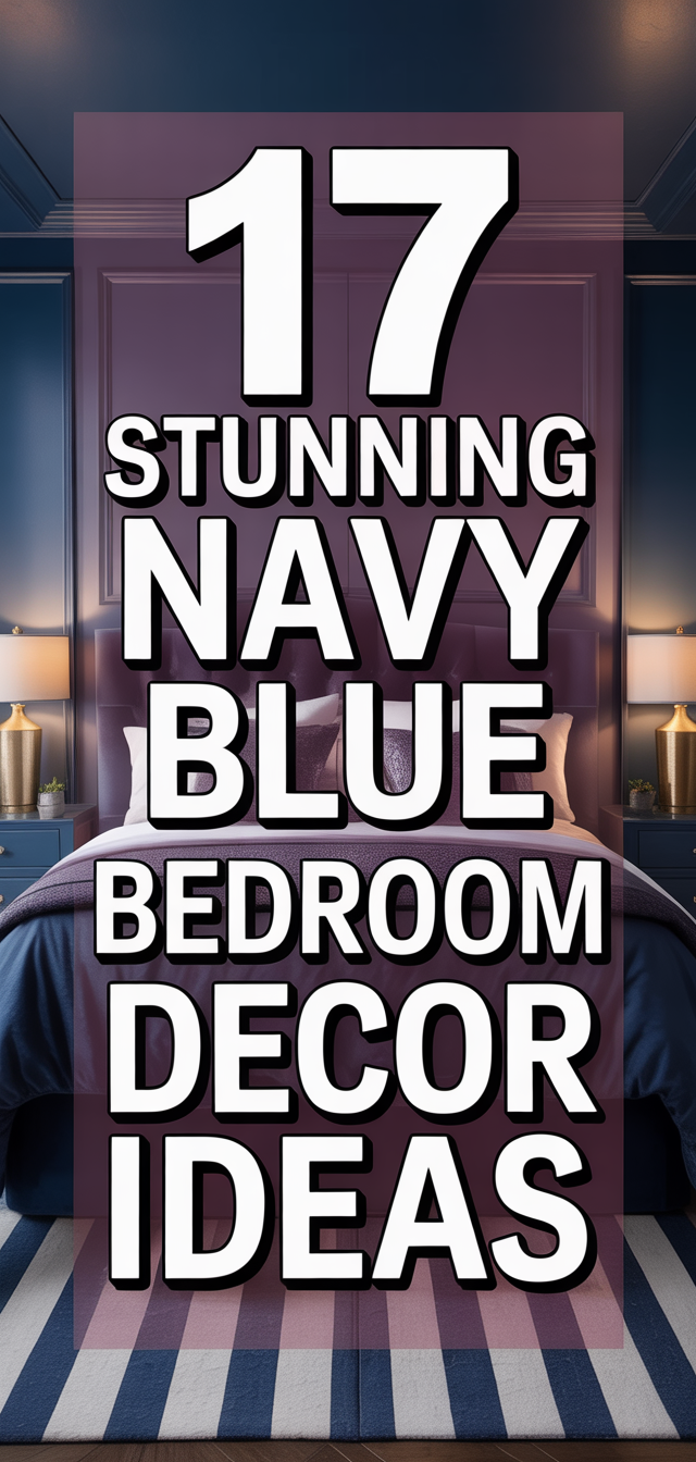 17 Stunning Navy Blue Bedroom Decor Ideas