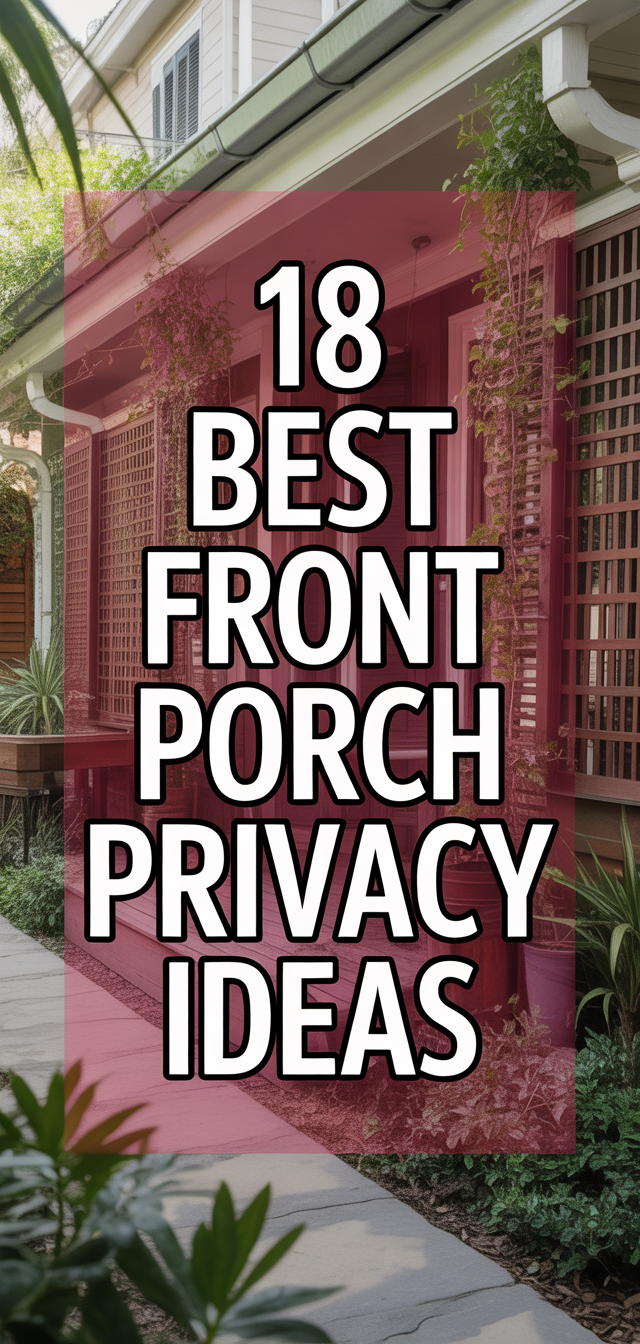 18 Best Front Porch Privacy Ideas - My Home And Kitchen