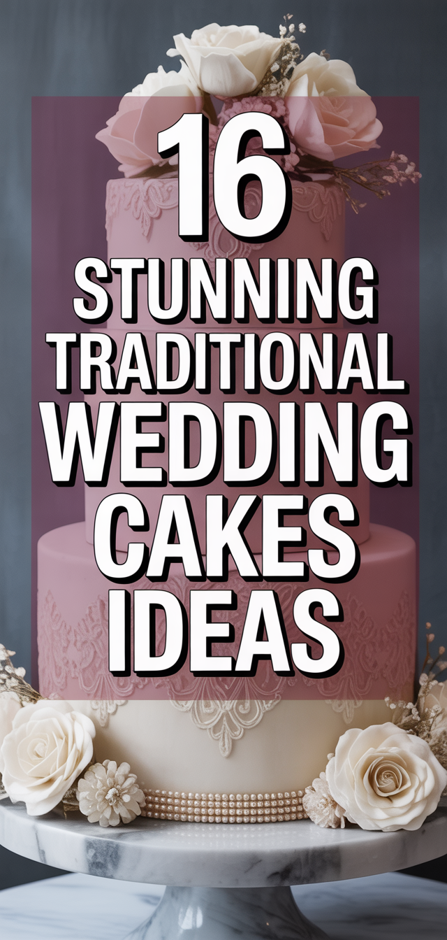16 Stunning Traditional Wedding Cakes Ideas