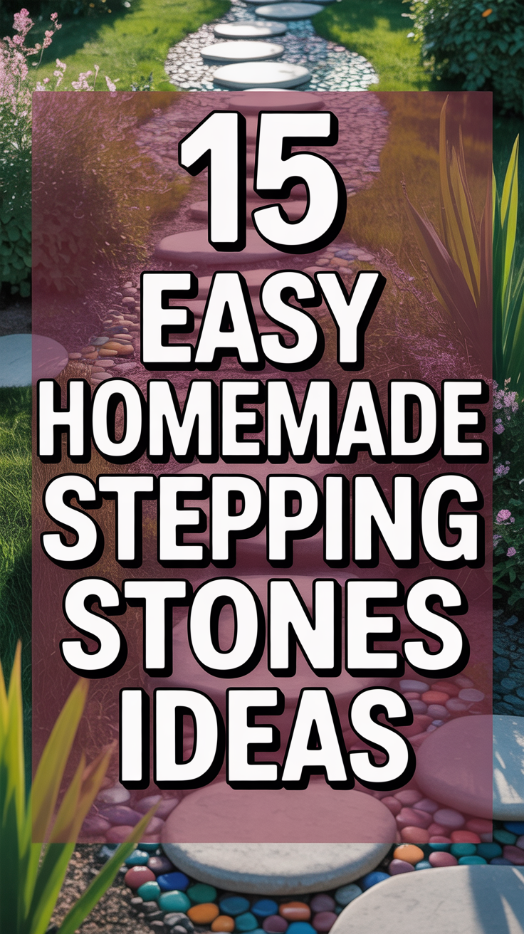 15 Easy Homemade Stepping Stones Ideas